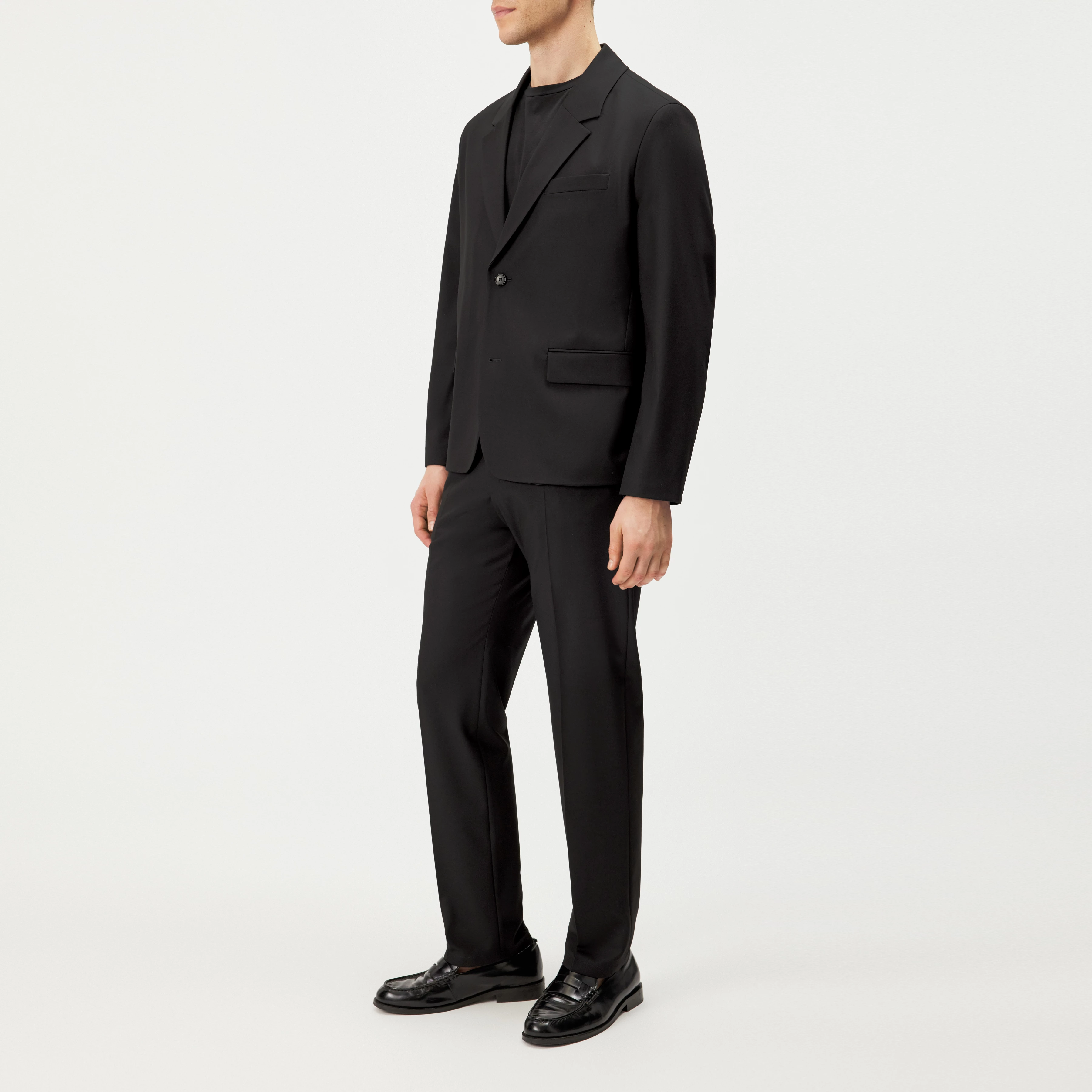 CORAY - Relaxed Fit Blazer in Wool Blend - men - black - Seitenansicht