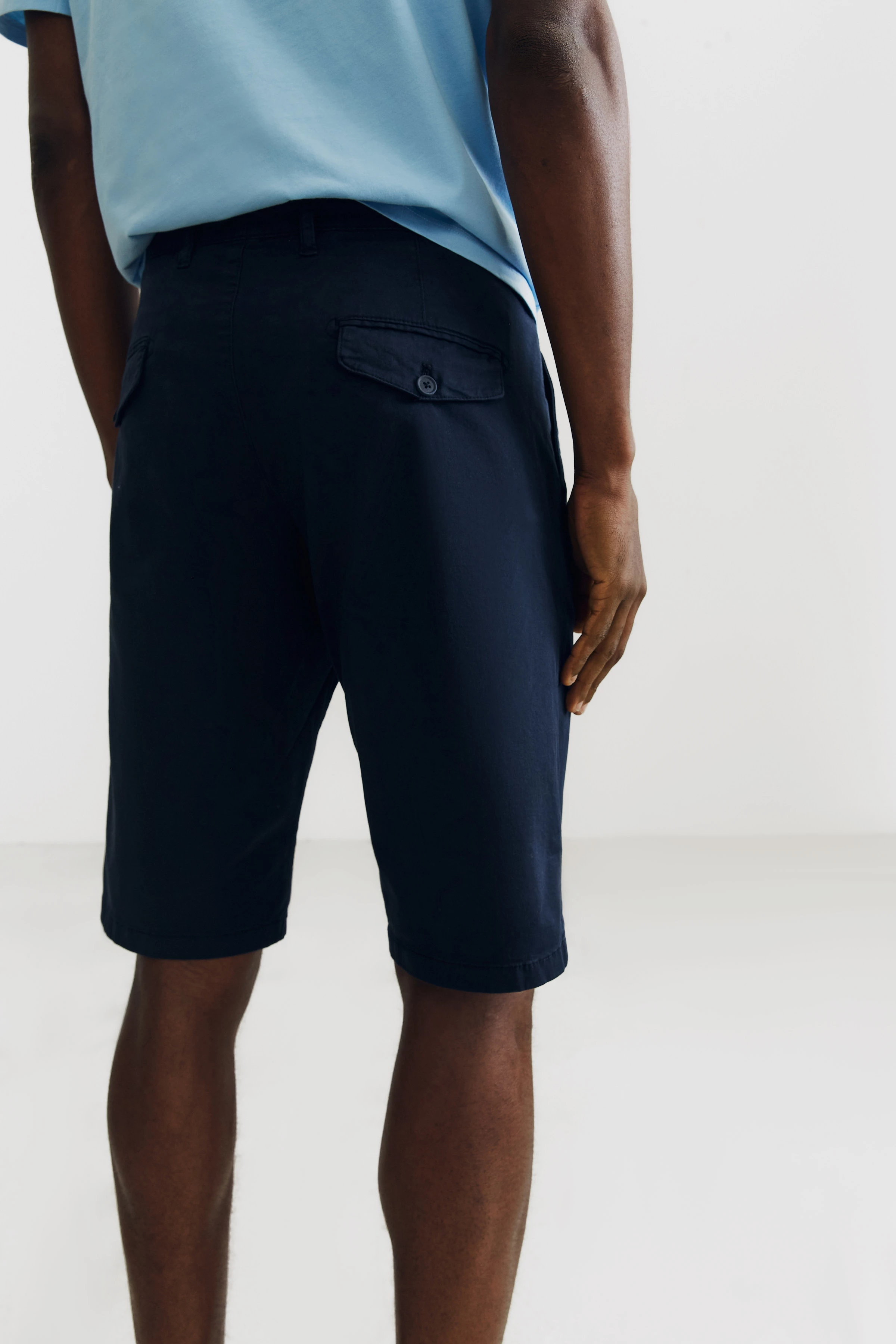 KRINK - Shorts aus Baumwoll-Twill - Herren - blau - Rückansicht