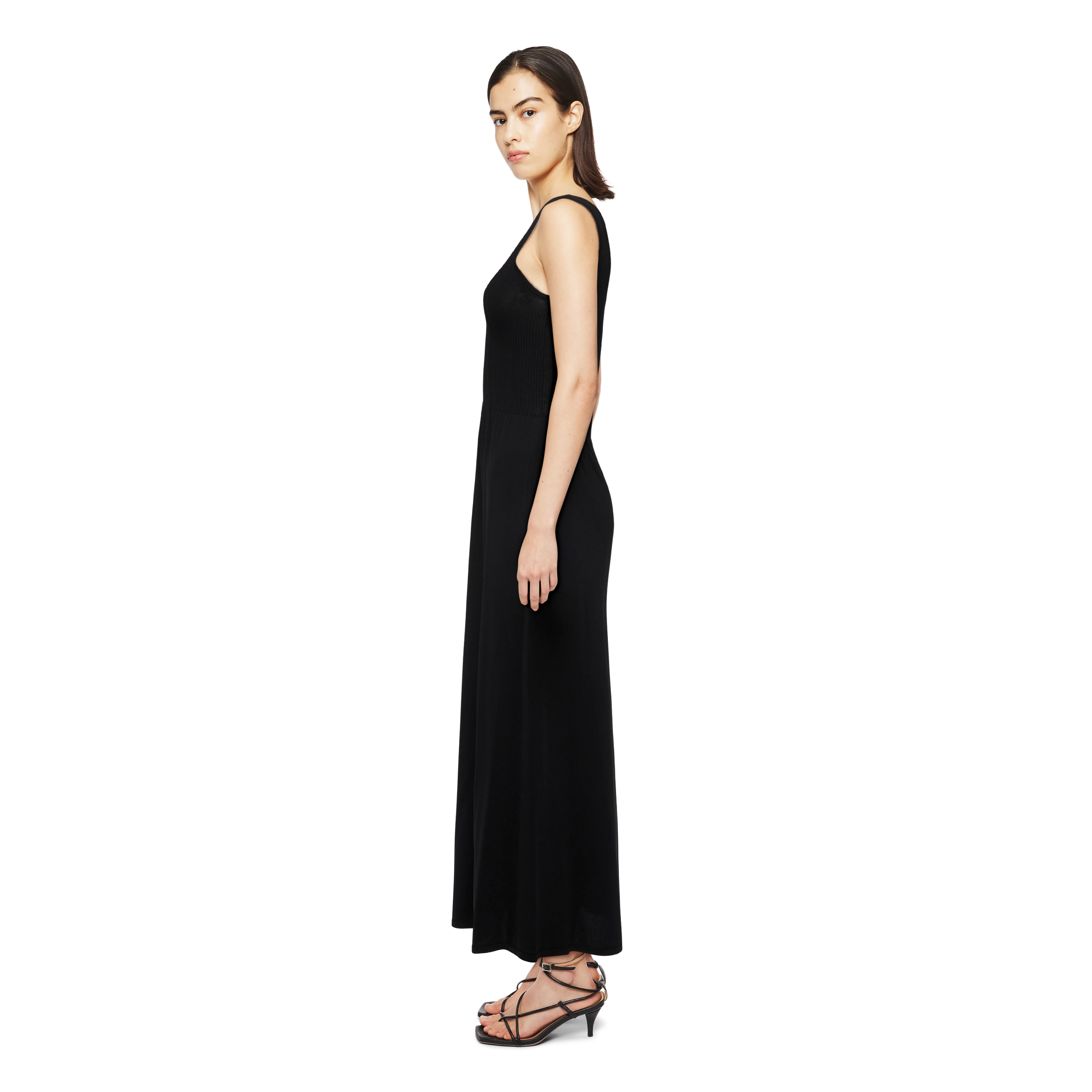 JOSELYN - Strickkleid in Viskose-Mix - Damen - schwarz - Seitenansicht