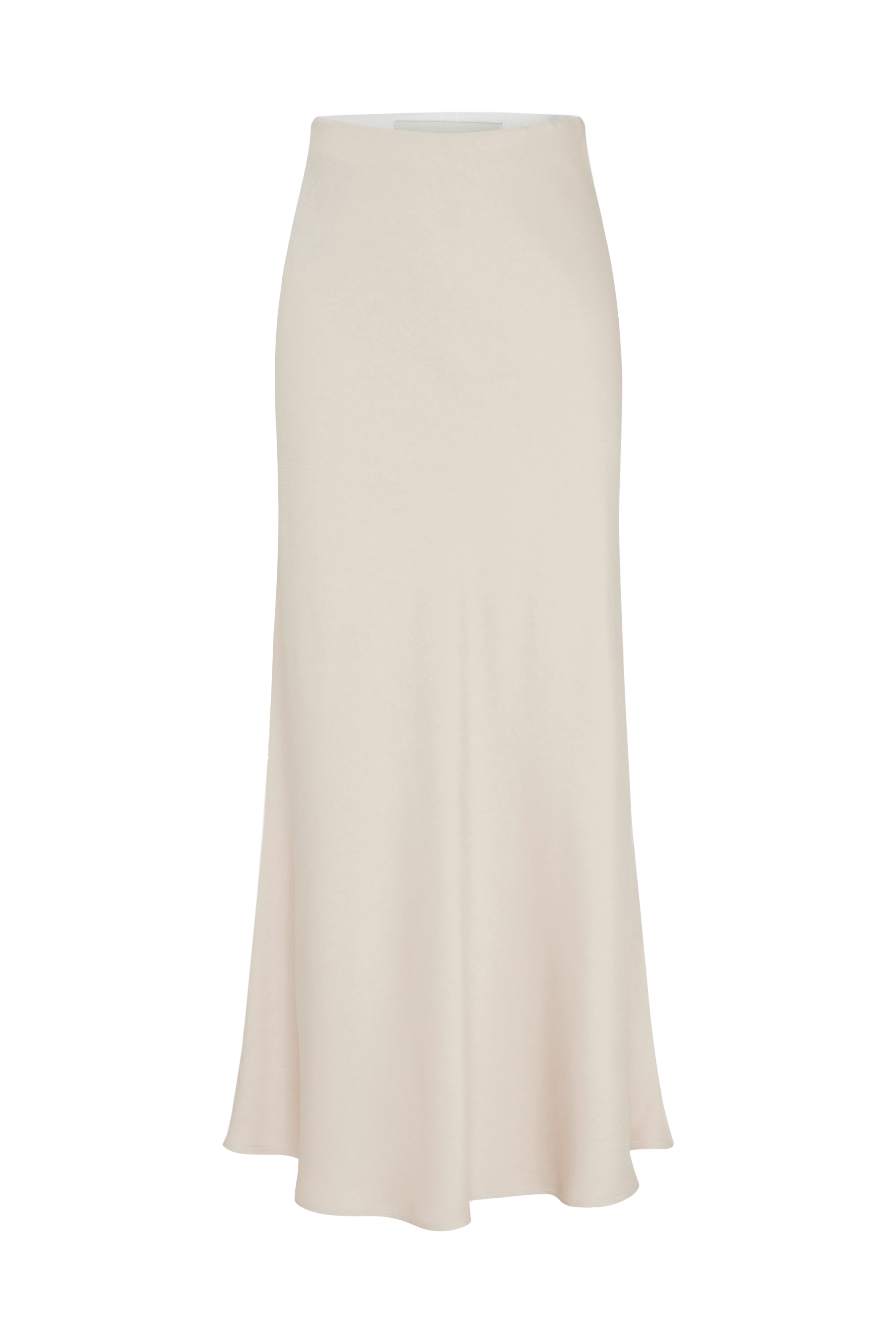 NEVIDA - maxi length slip skirt in satin - women - beige - Freisteller Frontansicht