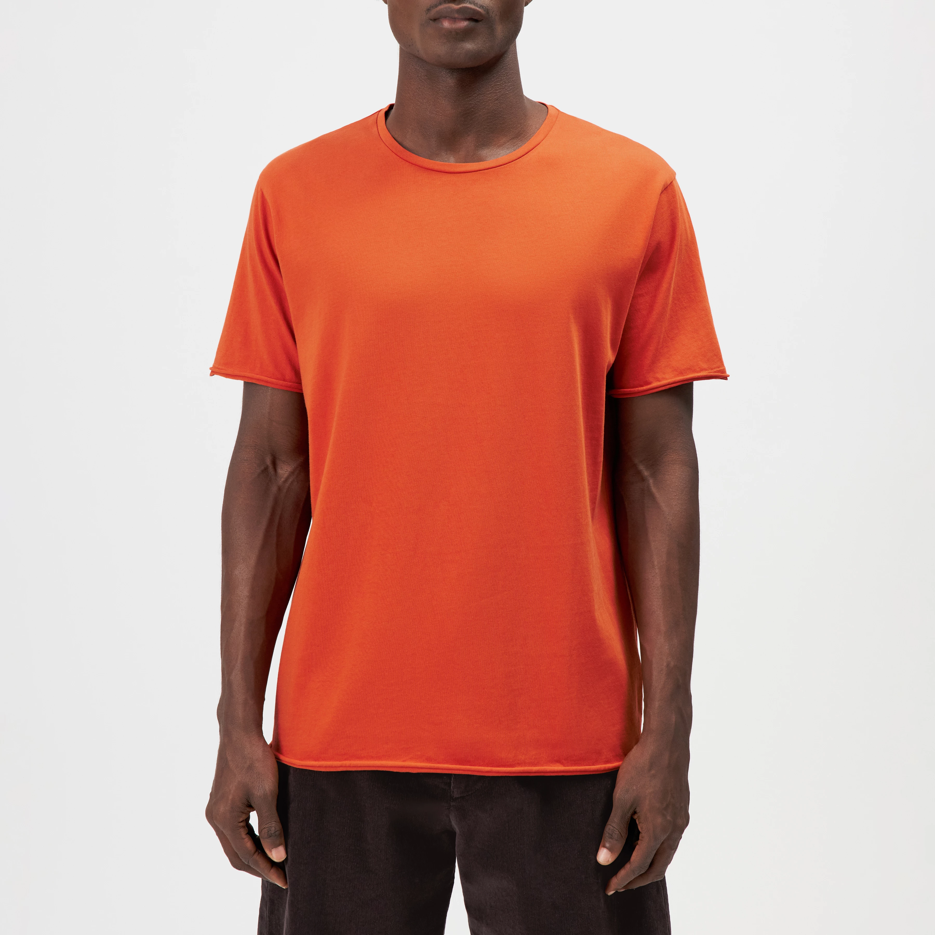 KENDRICK_2 - T-shirt in pure cotton - men - orange - Frontansicht