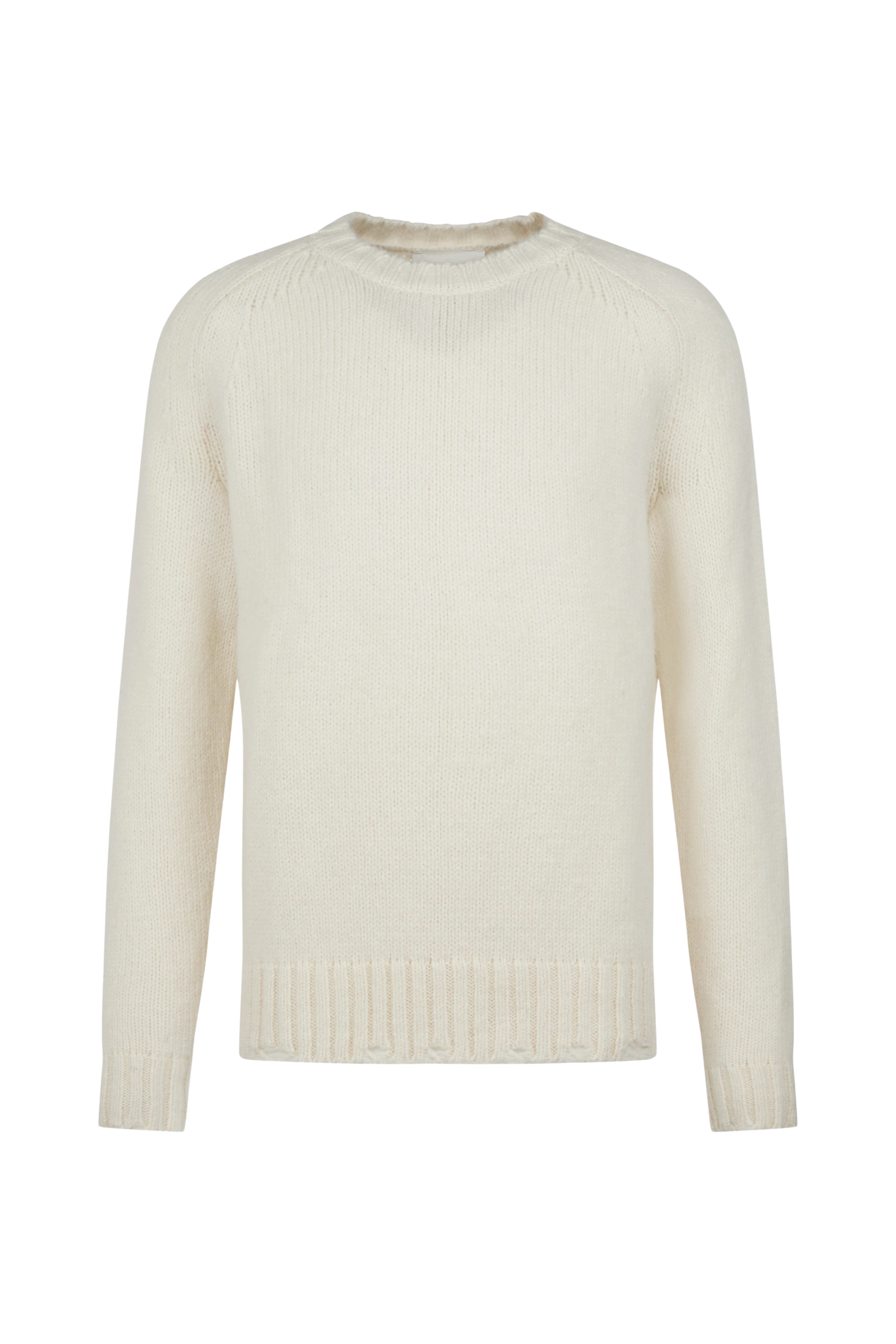 JOSCHKA_24 - oversized jumper in wool mix - men - off white - Freisteller Frontansicht
