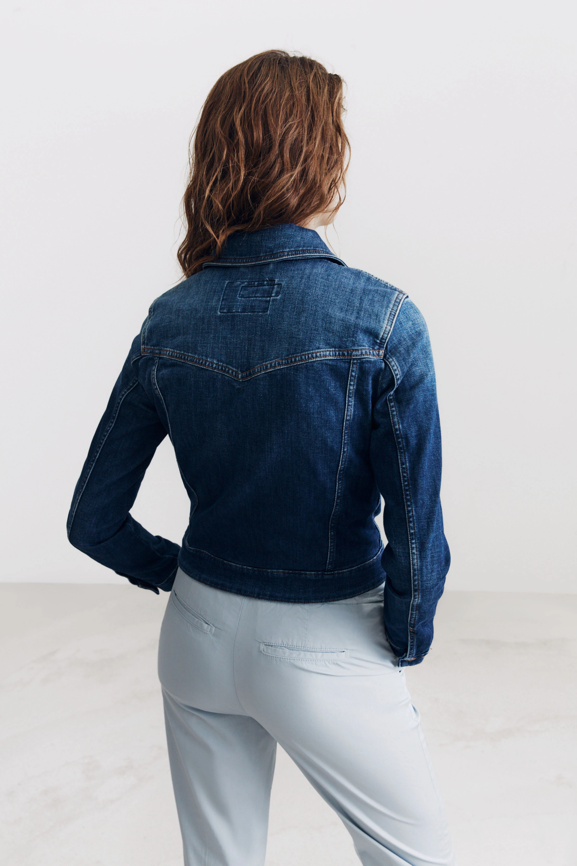 SOMERTON - authentische Jeansjacke - Damen - blau - Rückansicht