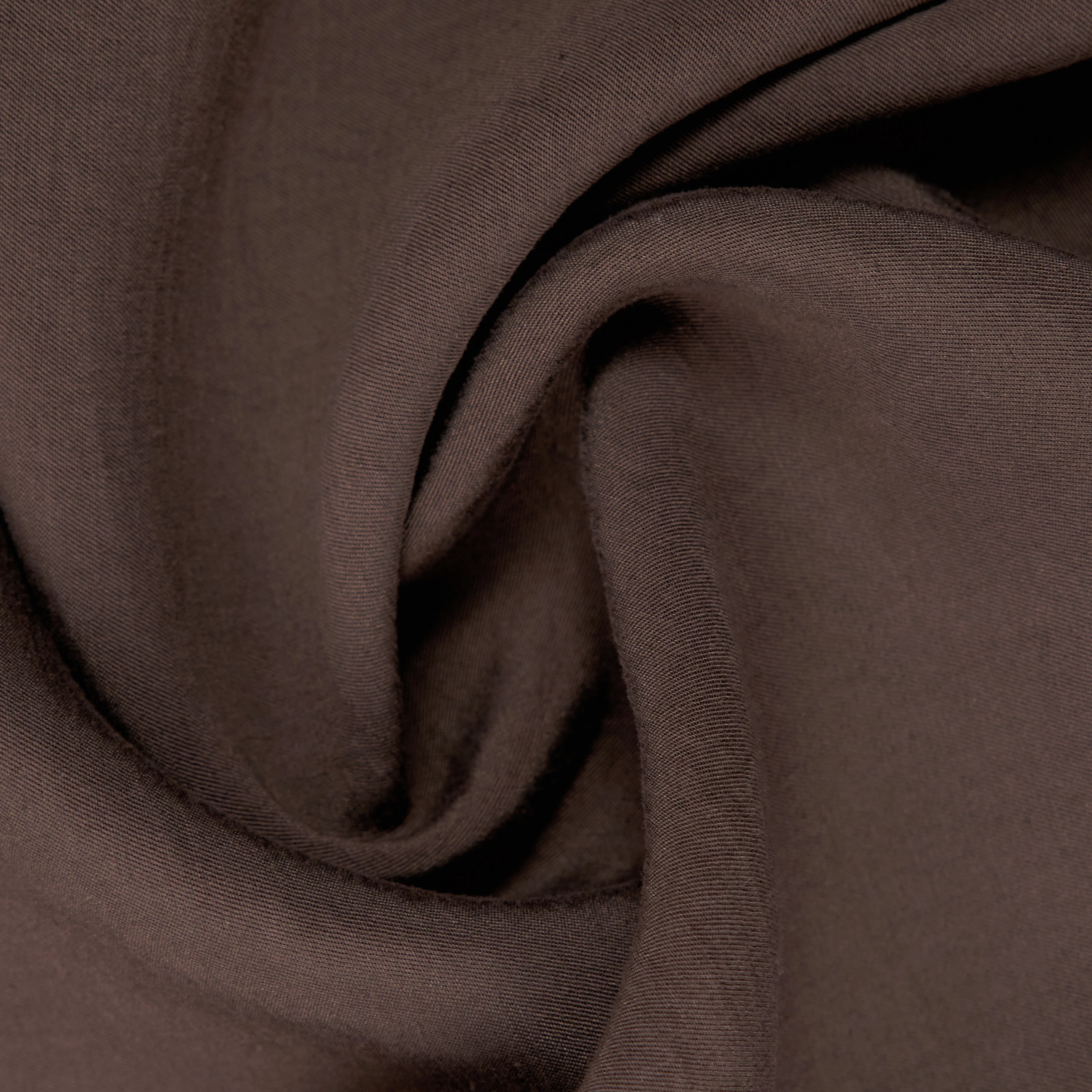 LAINAY - Cropped shirt blouse in fluid twill - women - brown - Materialbild (B2C)