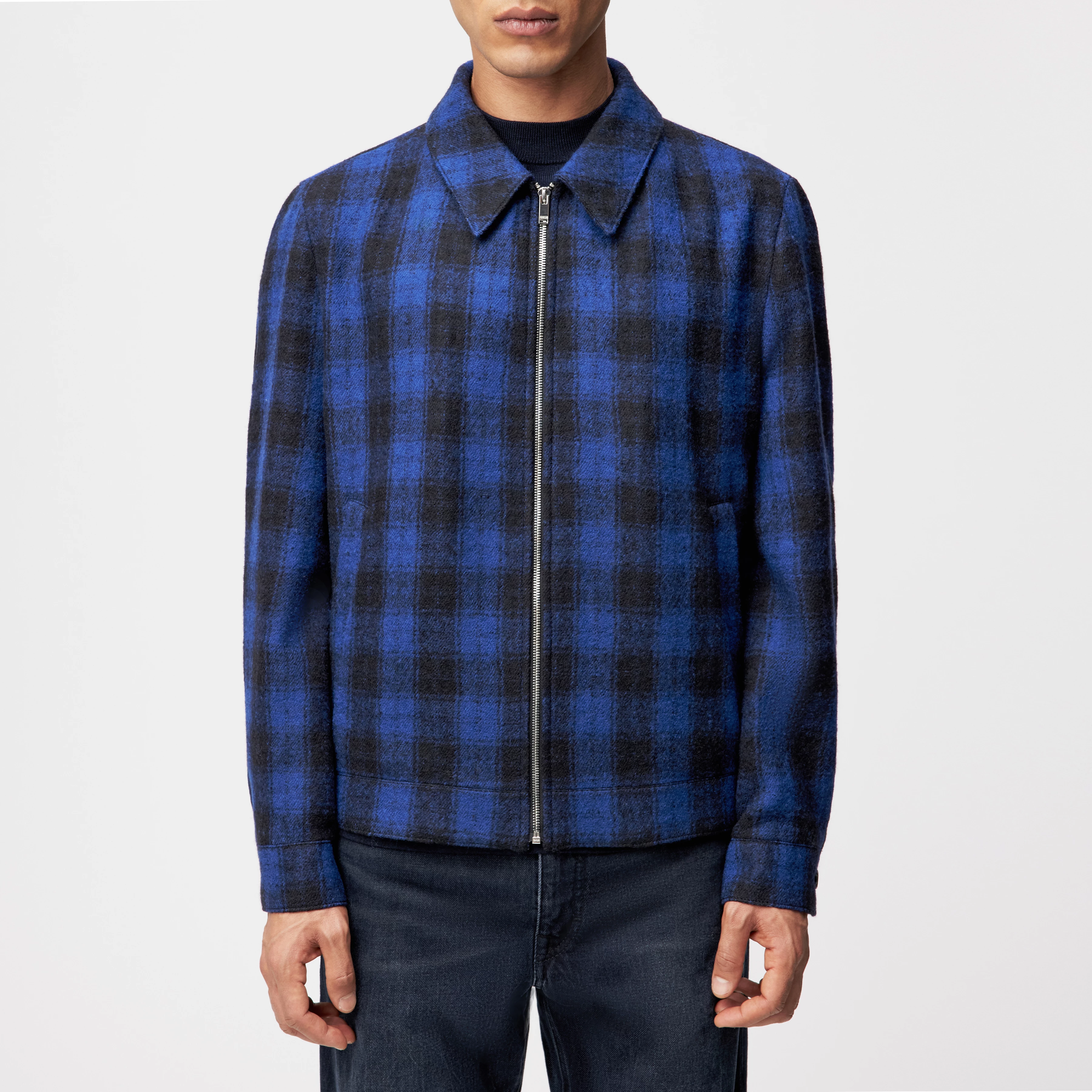 RIKKA_2 - Jacke in Schurwolle - Herren - blau - Frontansicht