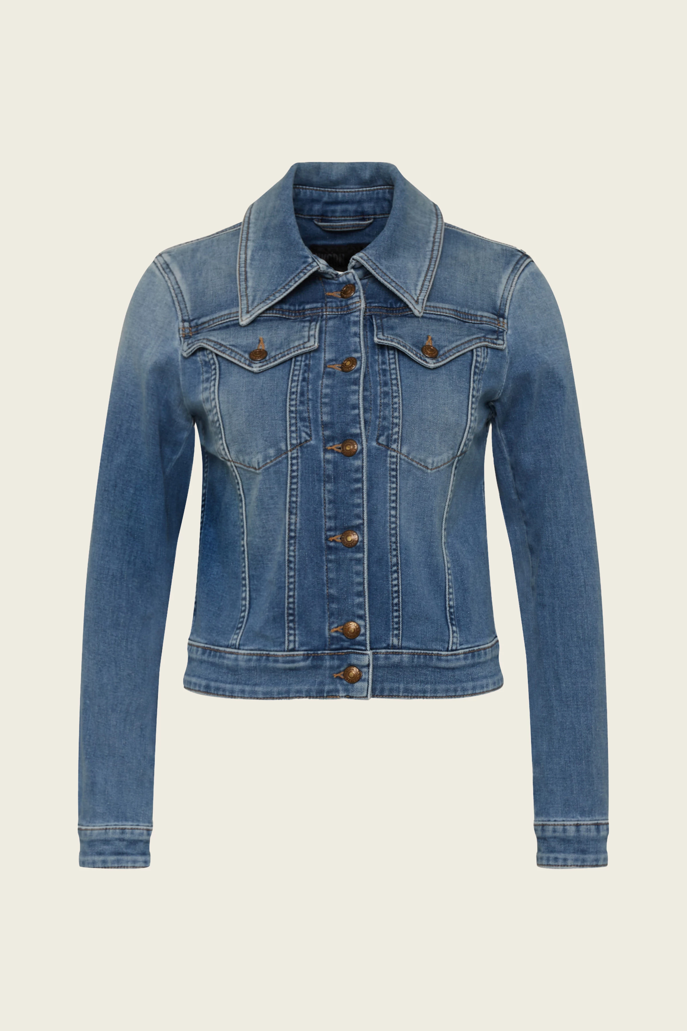 SOMERTON - Vrouwelijk spijkerjack - dames - blauw - Freisteller Frontansicht