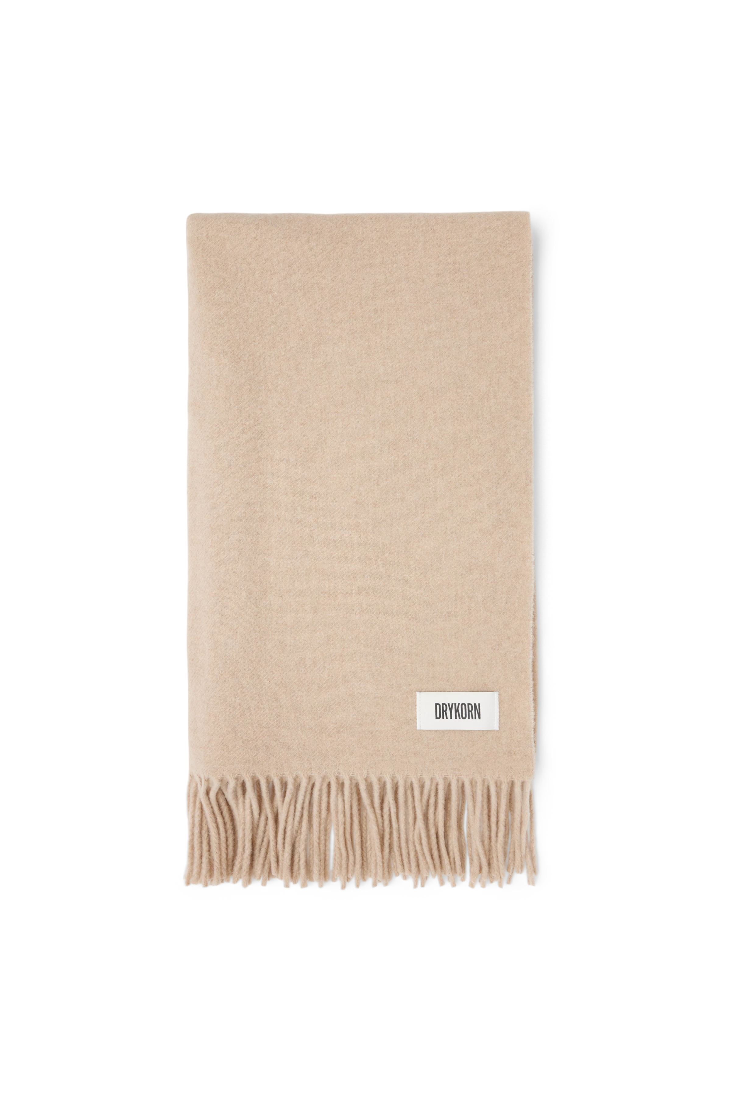 GAZE_4 - Schal in Wolltwill - Unisex - beige - Freisteller Frontansicht
