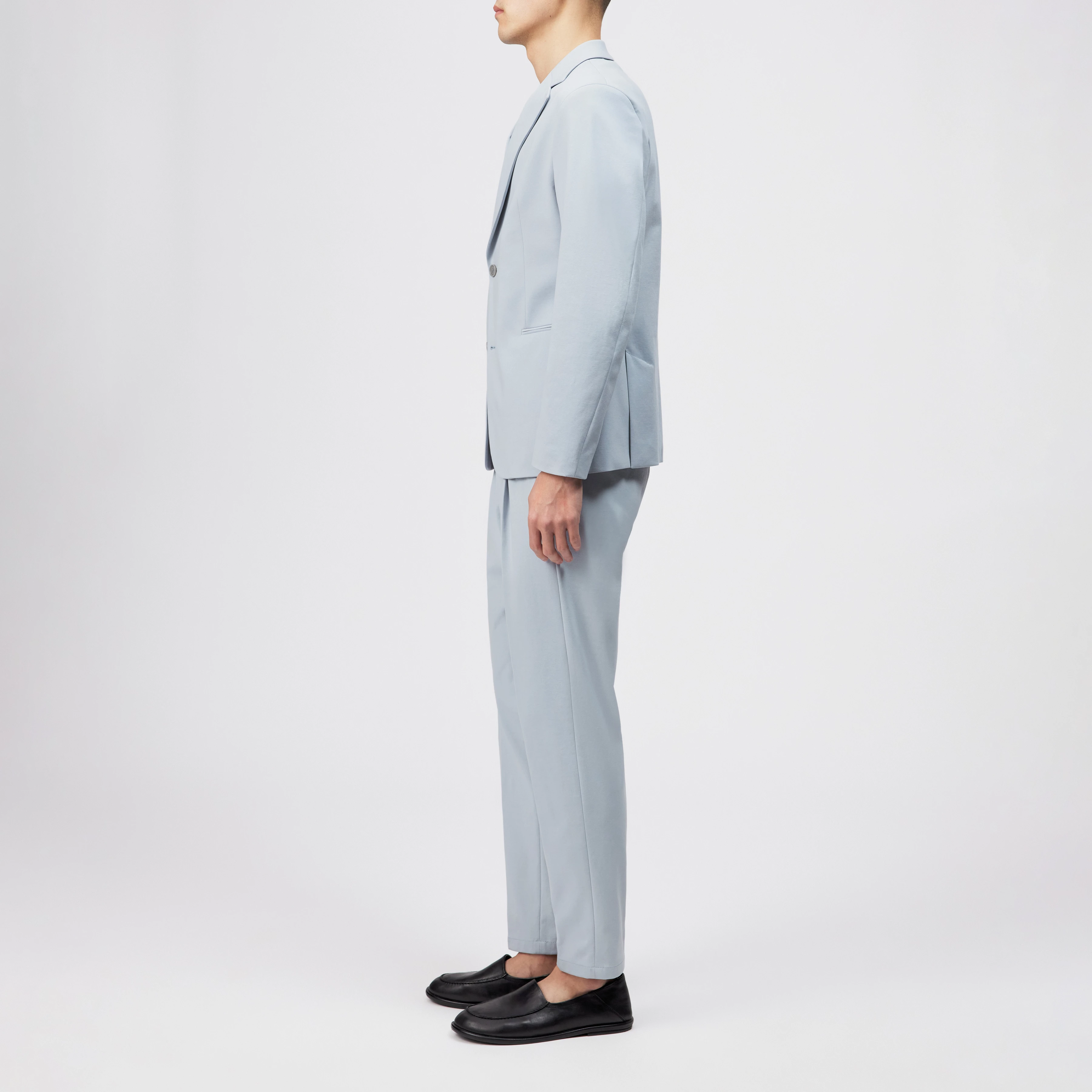 CATORY - Regular-fit colbert in katoenmix - heren - blauw - Seitenansicht