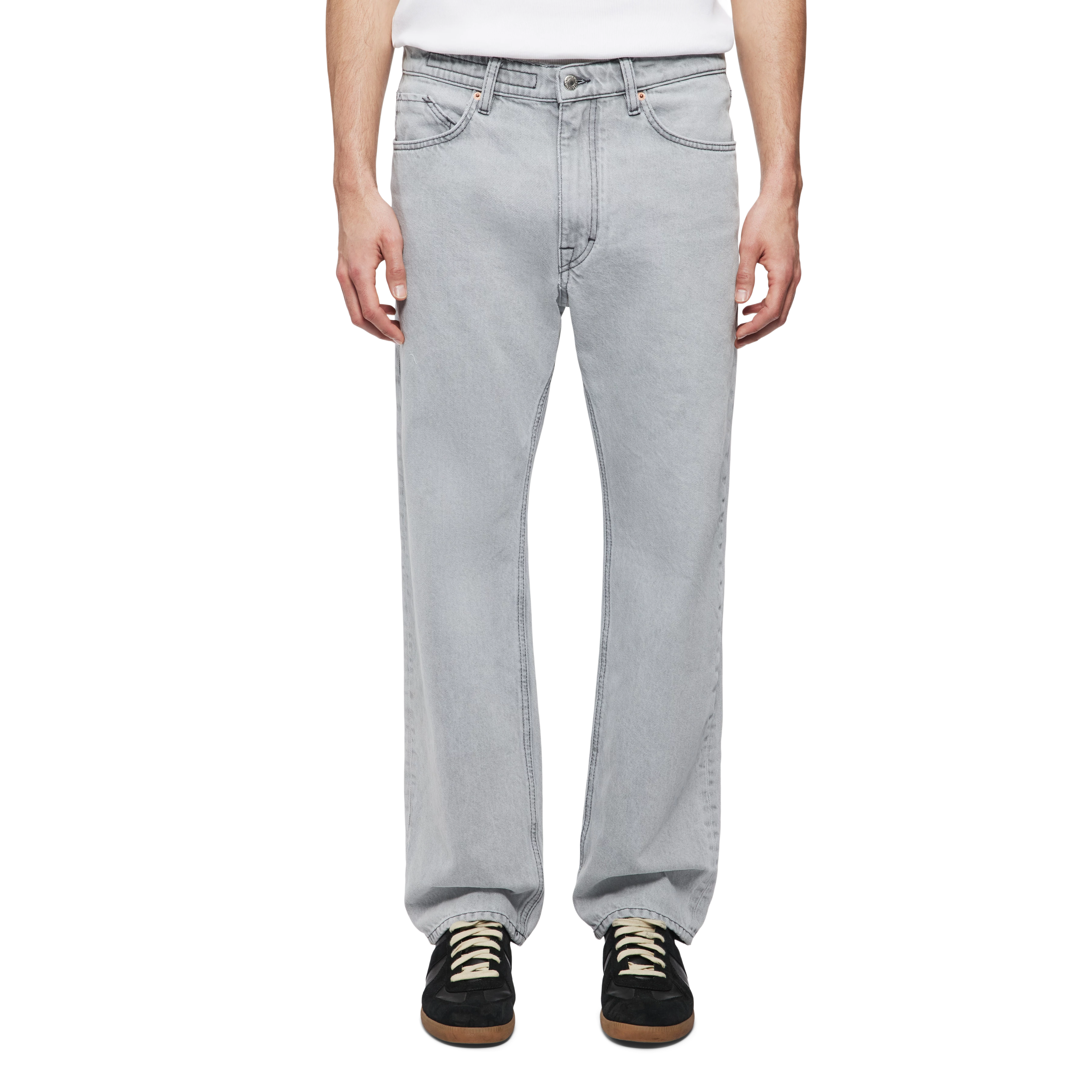 BAGGZY - Relaxed Fit Jeans in Light-Blue Denim - Herren - blau - Frontansicht