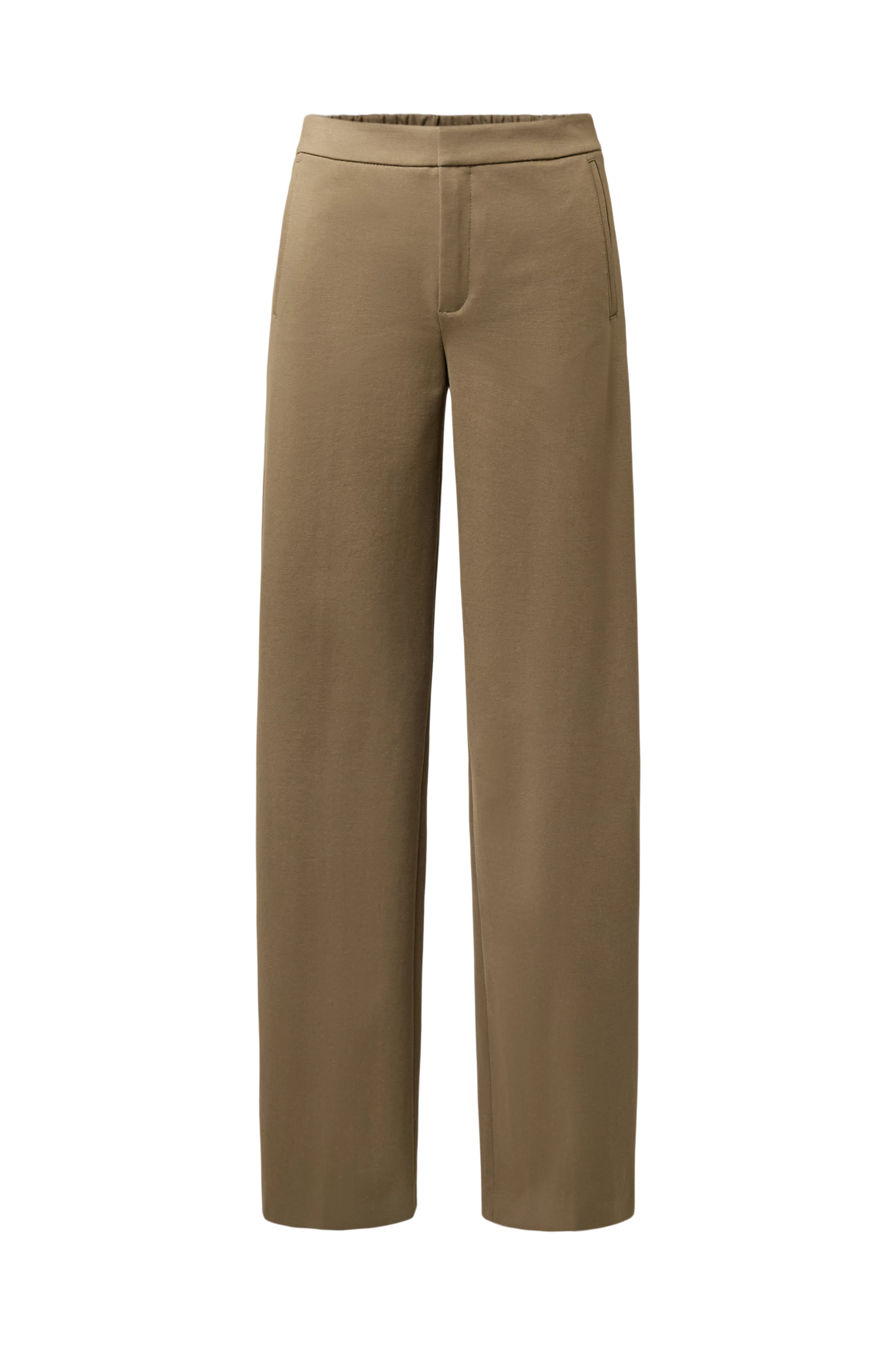FAE_0 - Trousers with barrel legs in a viscose blend - women - green - Freisteller Frontansicht