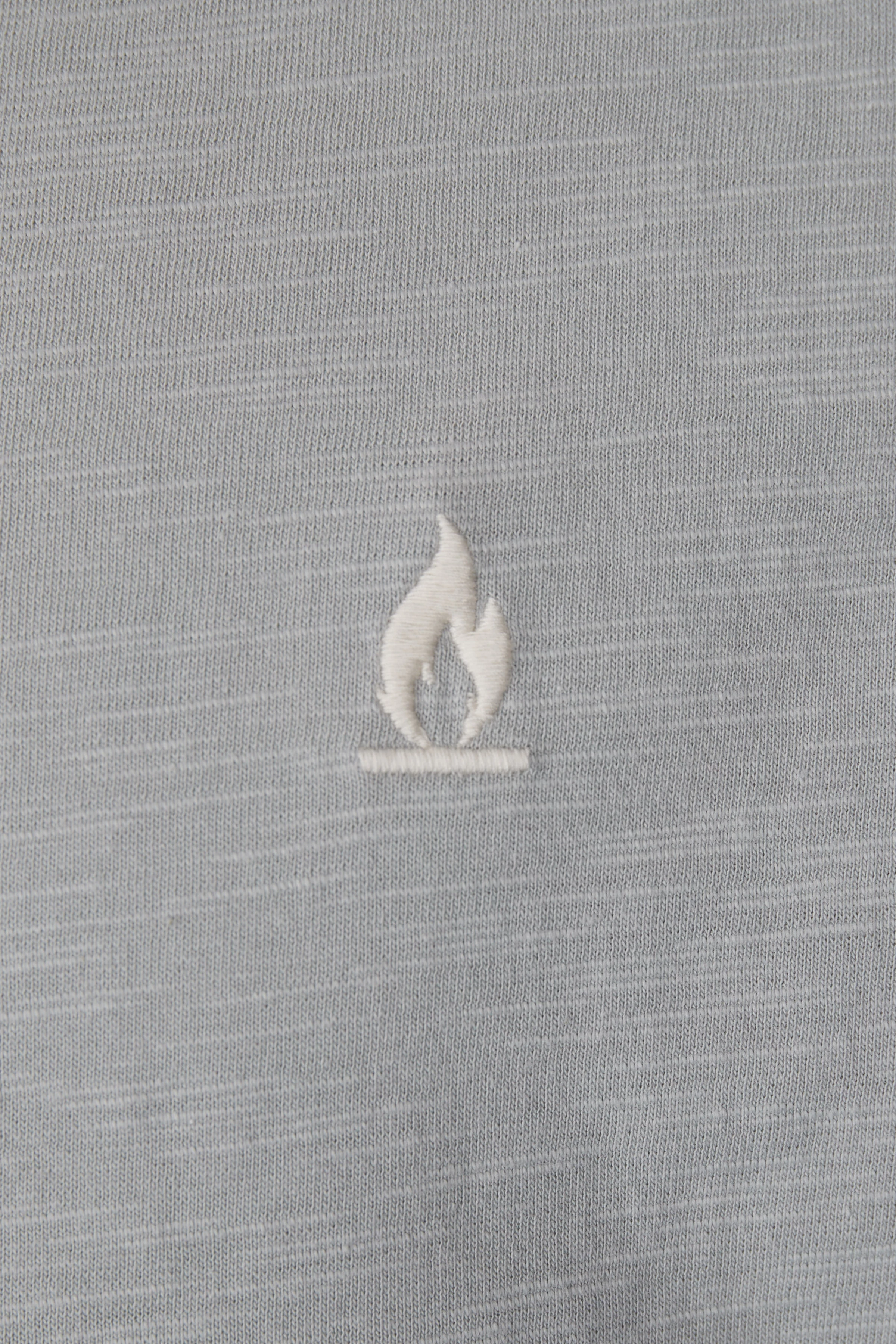 PIRIO - 2-Tone Relaxed Skater Shirt in reiner Baumwolle - Herren - blau - Freisteller Detailansicht