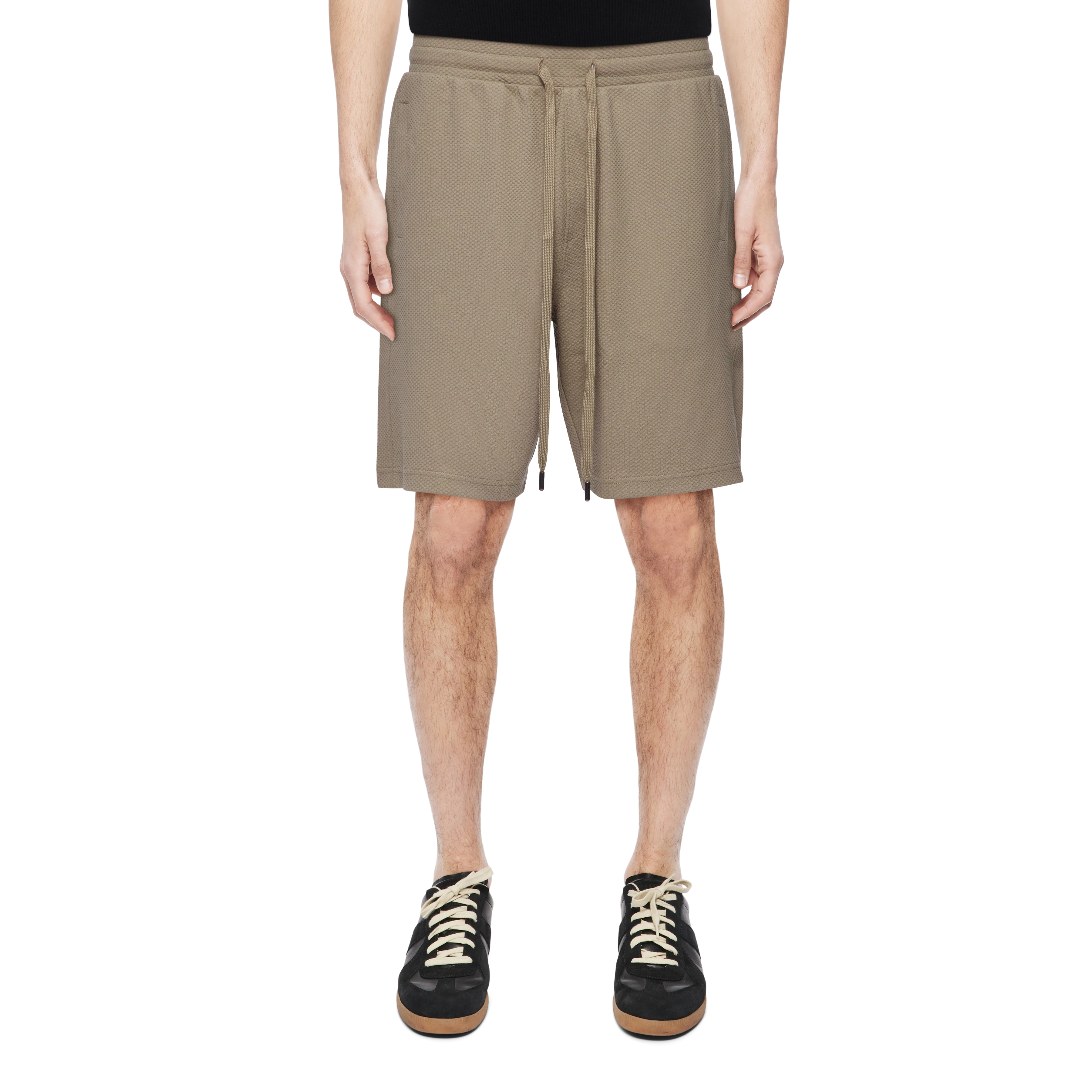 BRIKKO - Casual korte broek in katoenmix - heren - bruin - Frontansicht