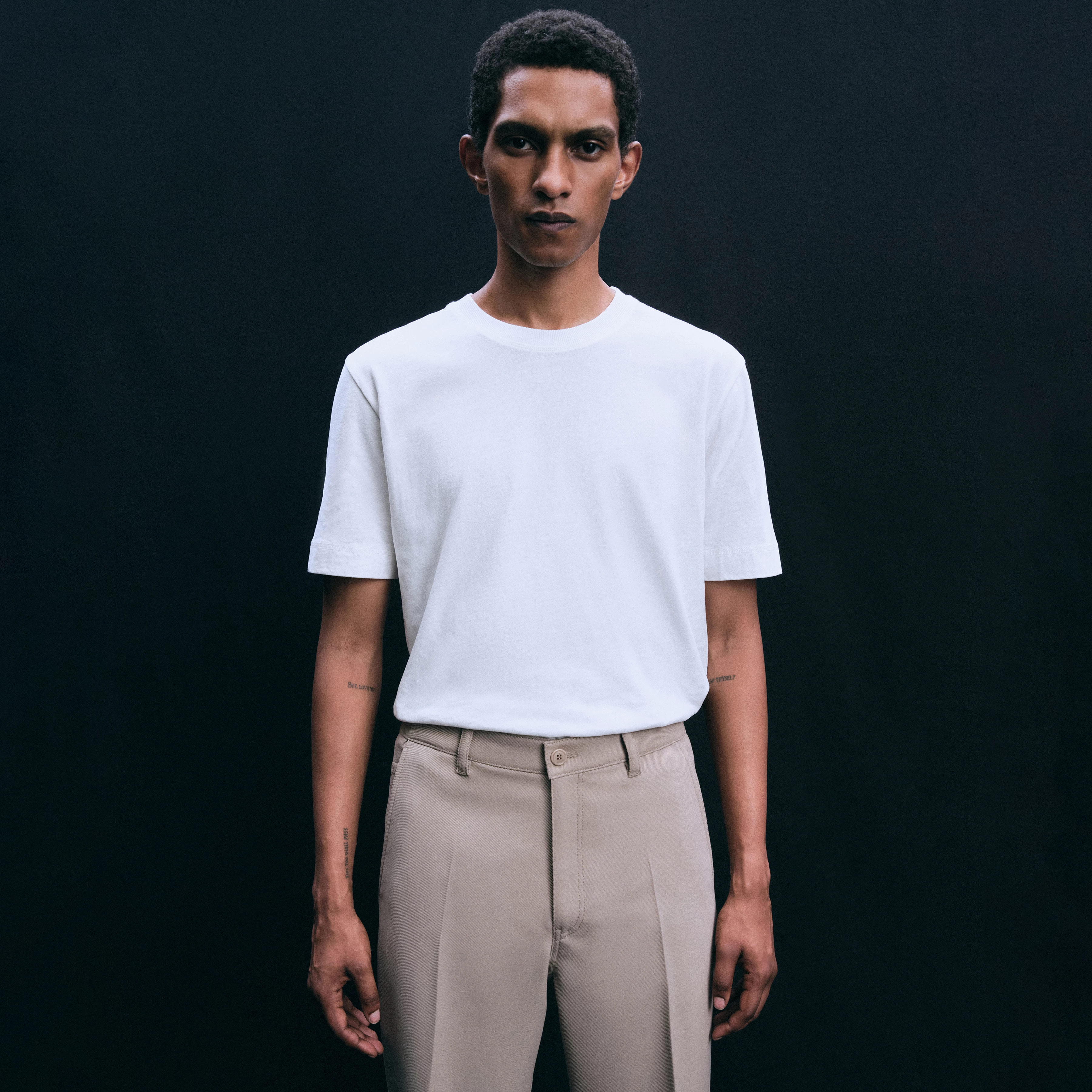 RAPHAEL - T-shirt in washed look - men - off white