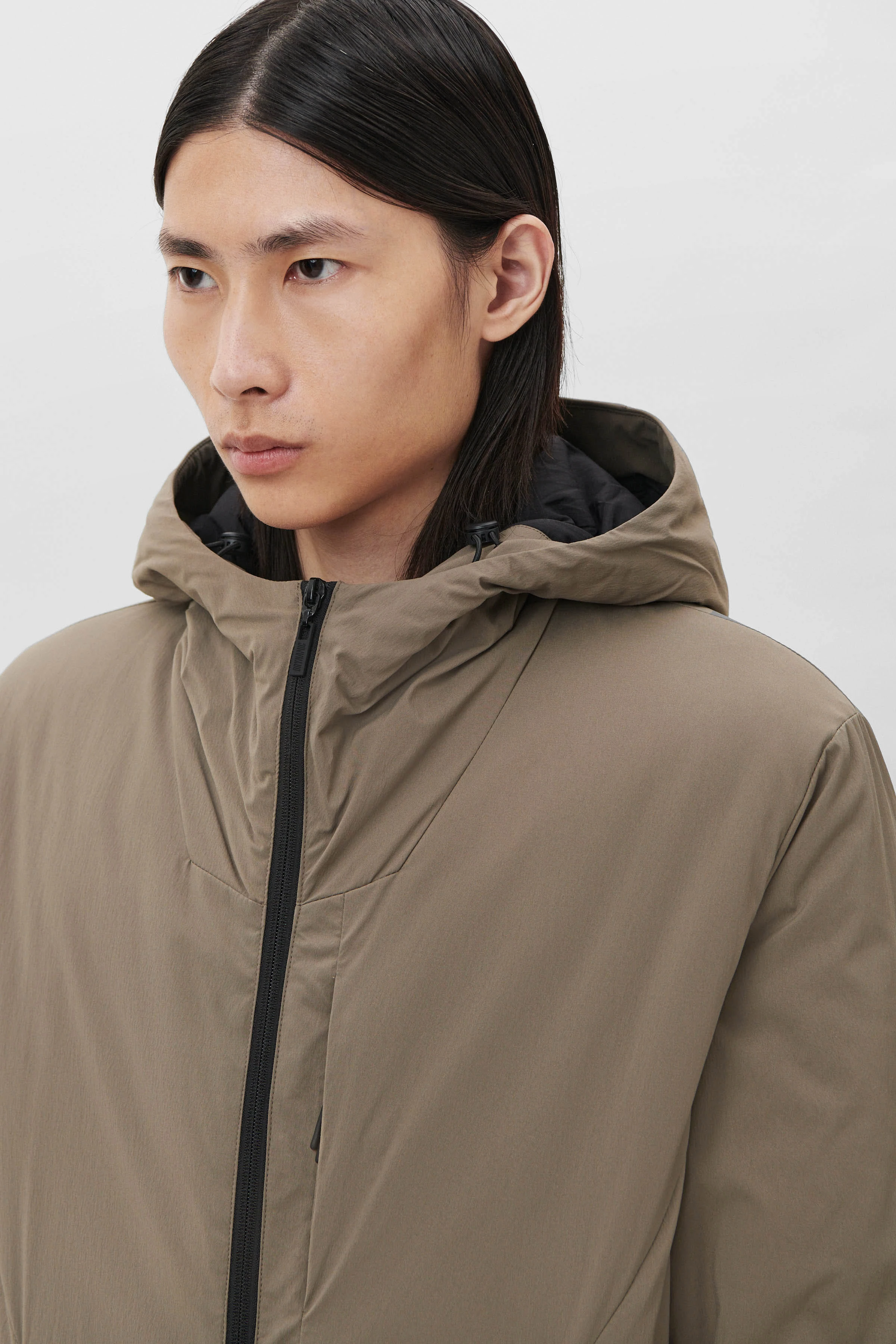 DENYO - lightweight Parka - Herren - braun - Frontansicht