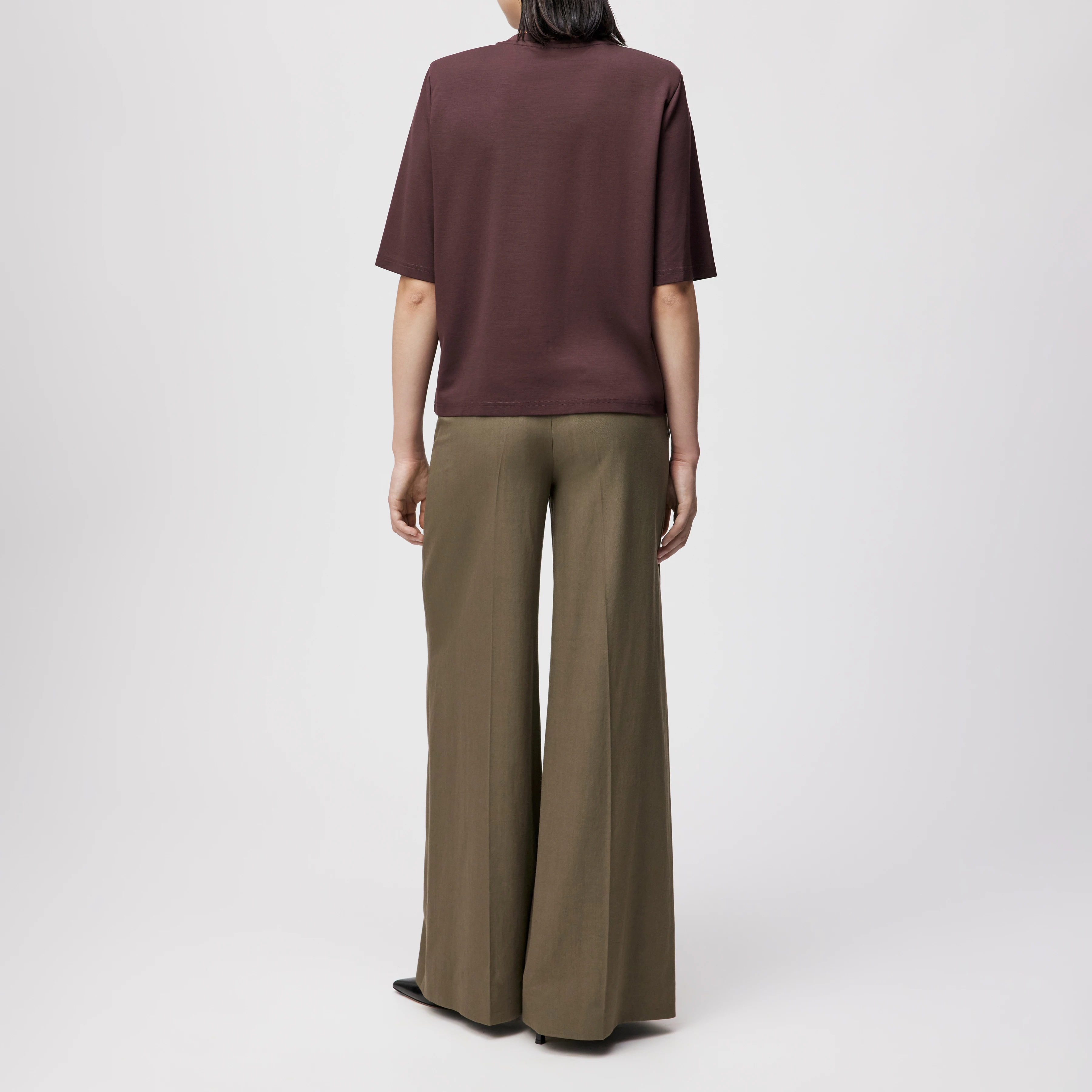 TADURA - T-shirt in lyocell blend - women - red - Rückansicht