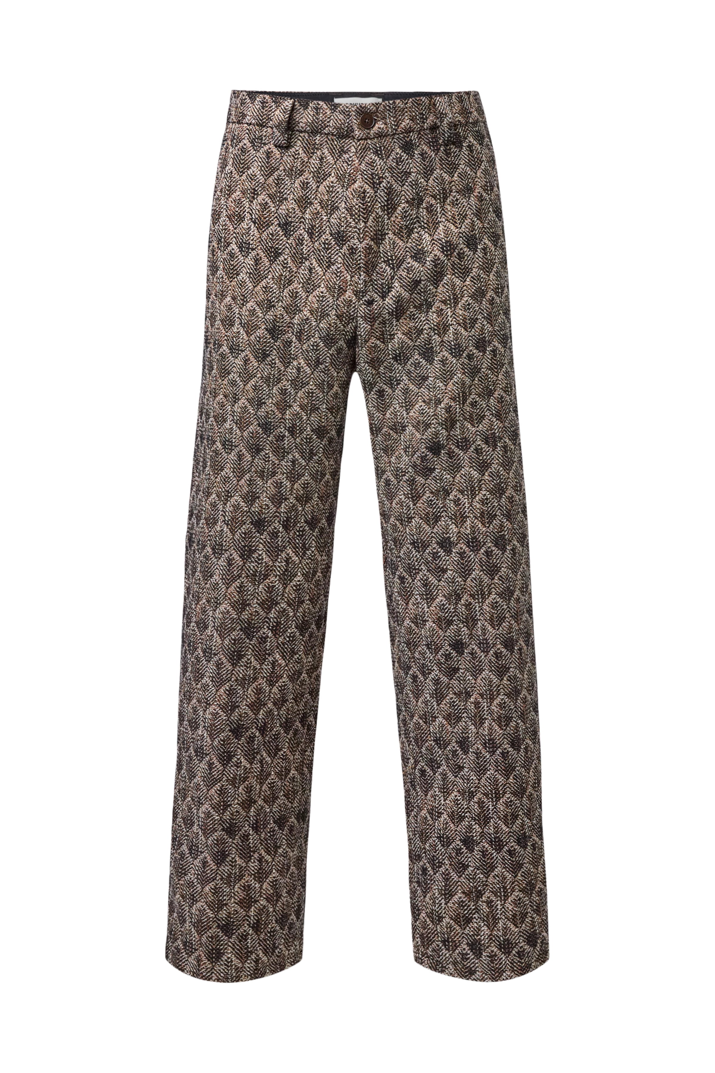 DACOMA - Casual cotton-blend trousers - men - brown - Freisteller Frontansicht