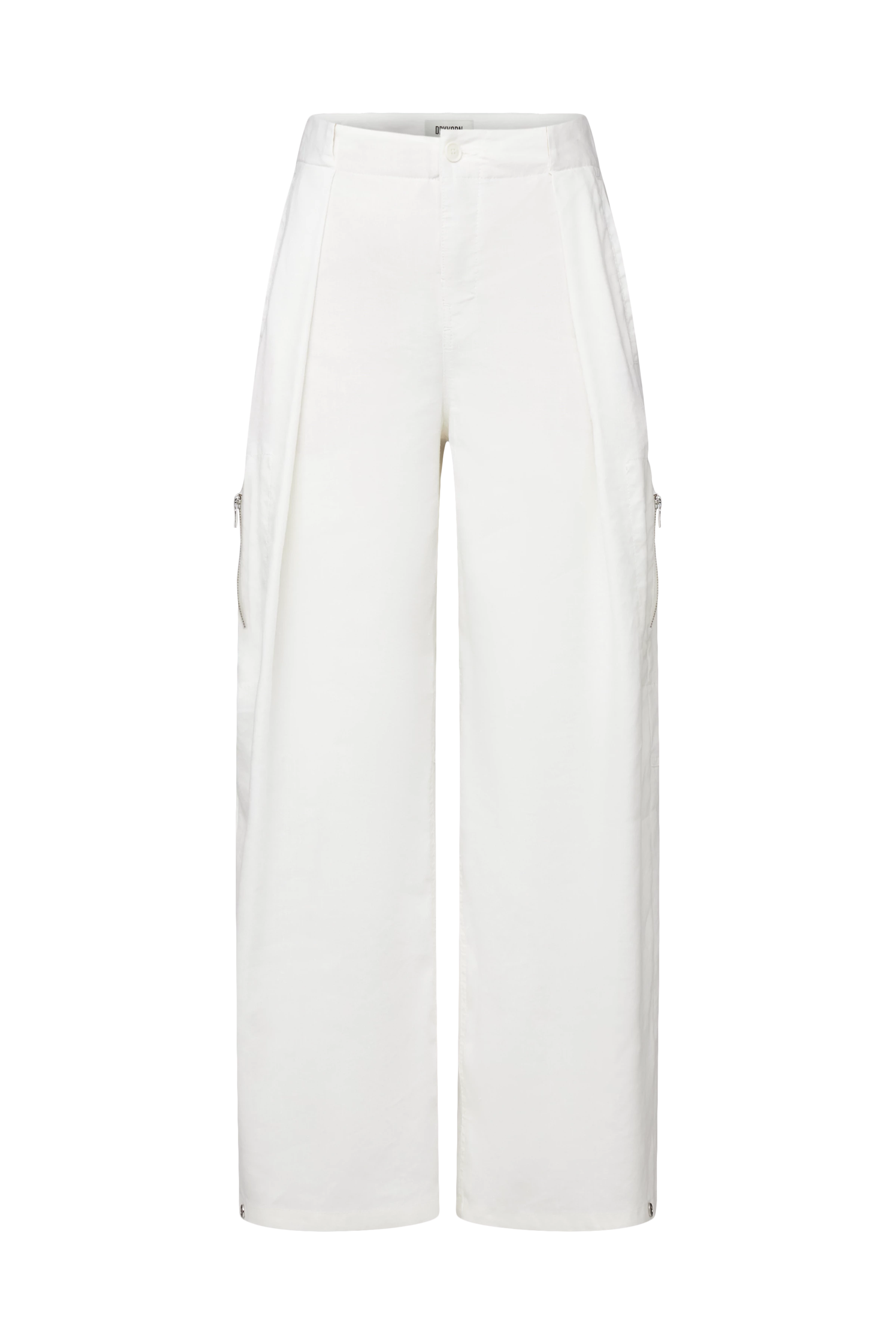 DREAK - Relaxed Fit Linen-Blend Utility Trousers - women - off white - Freisteller Frontansicht