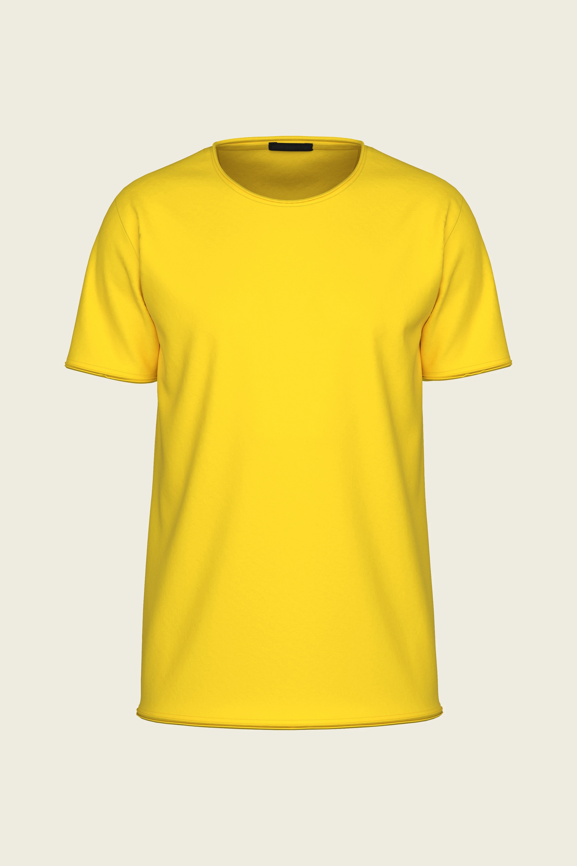 KENDRICK - Lockeres T-Shirt aus Baumwolle - Herren - gelb - Freisteller Frontansicht