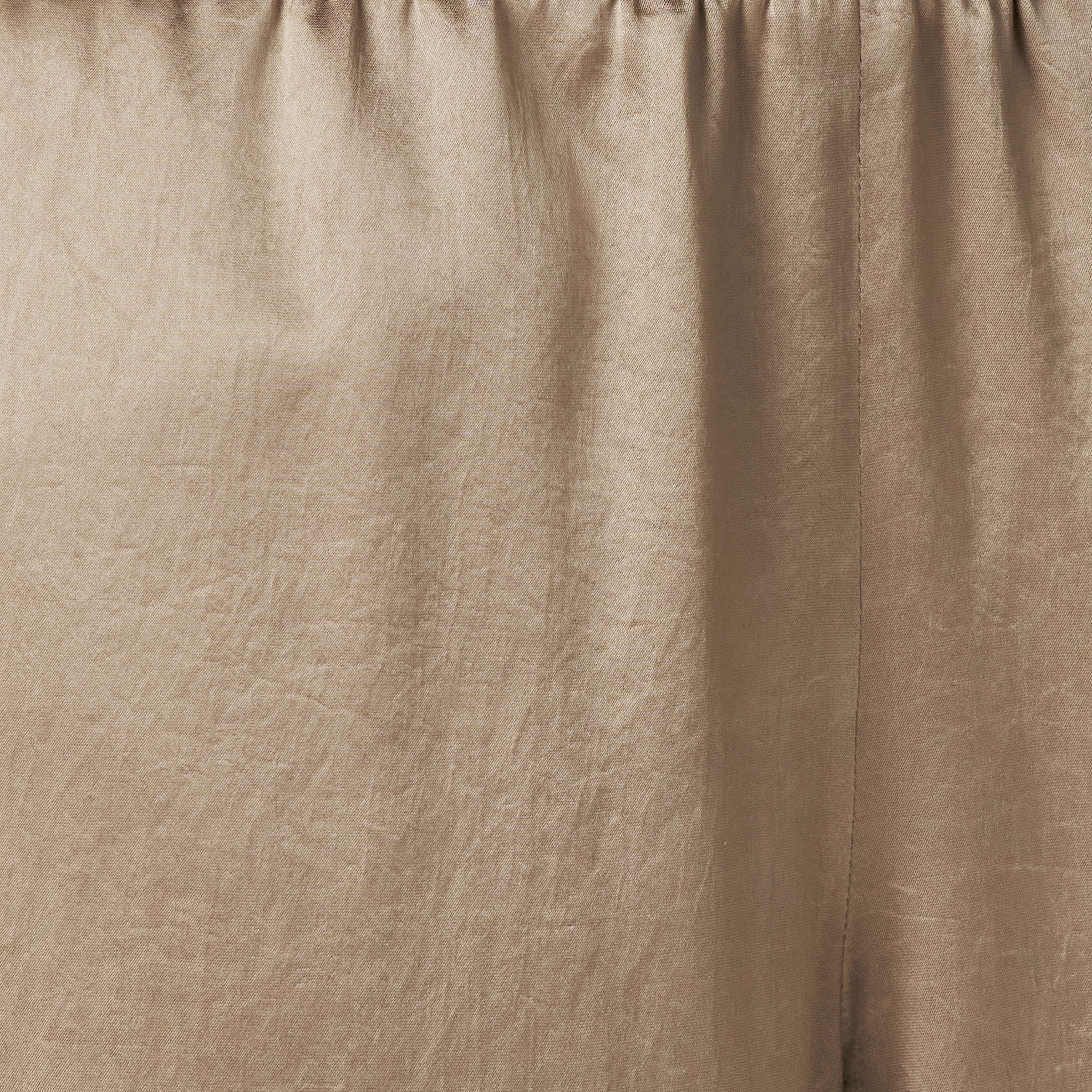 CEILING - Pantalon large en satin fluide - women - marron - Materialbild (B2C)