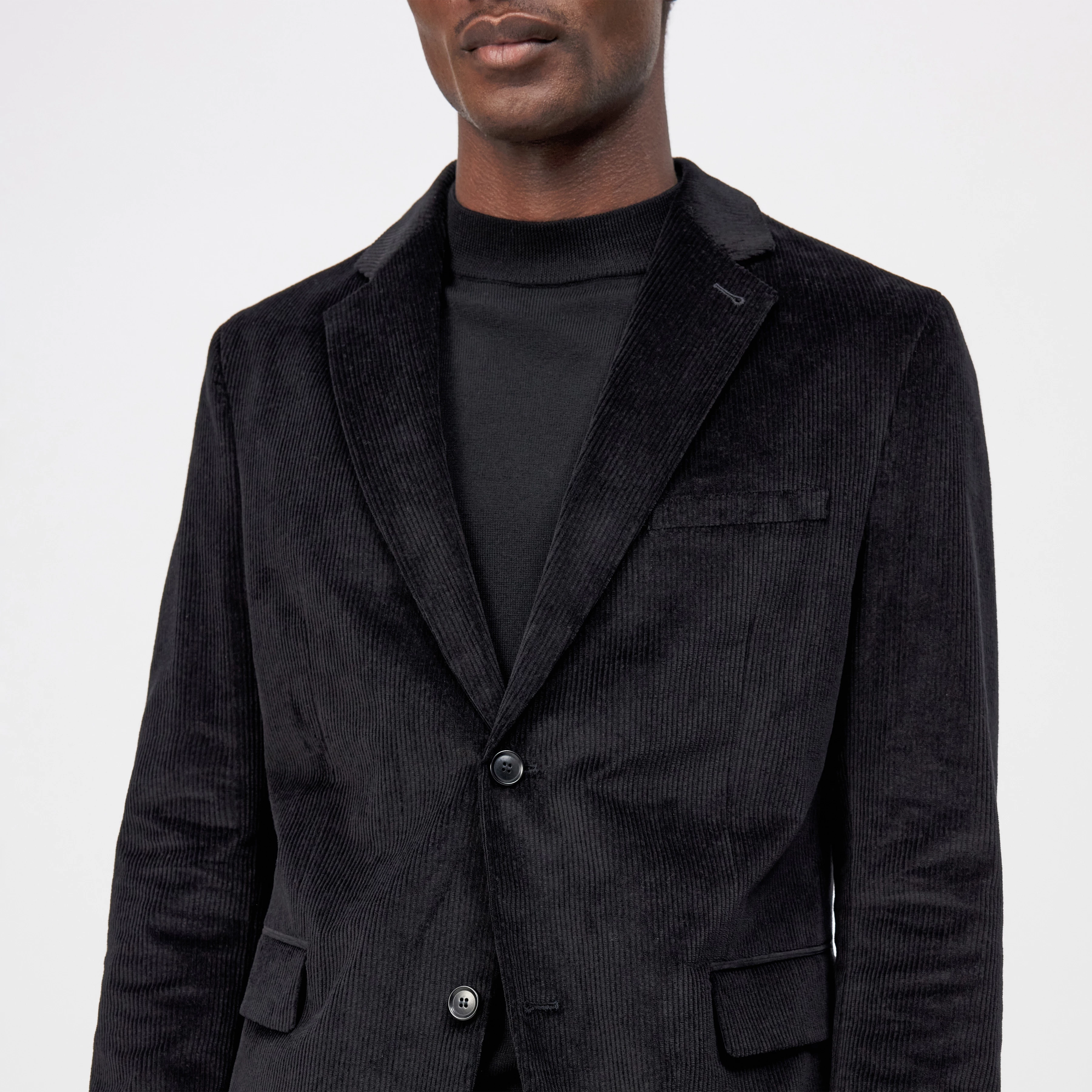 Men tailored blazer YAMES in black from DRYKORN - Main Image