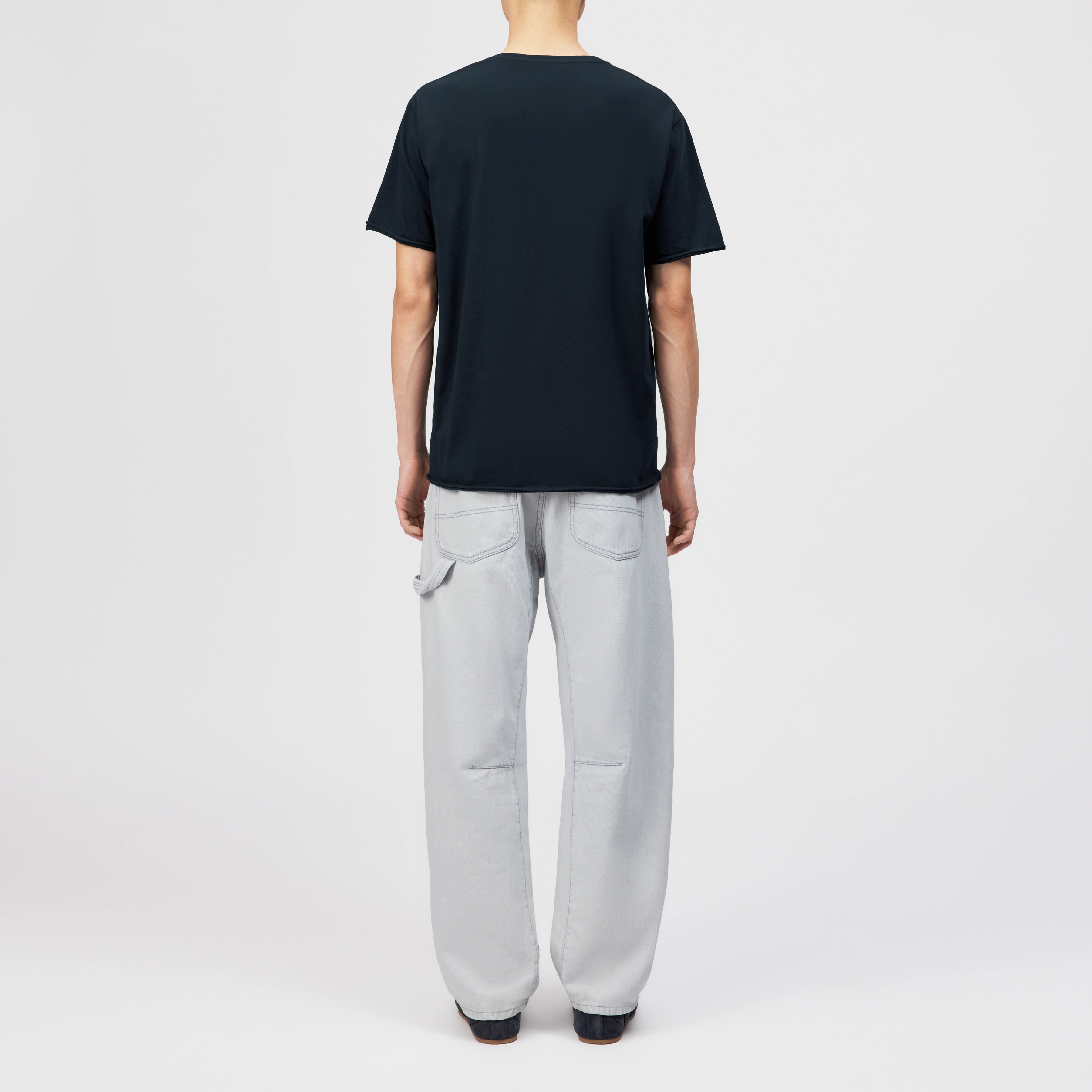 KENDRICK_2 - T-shirt in pure cotton - men - blue - Rückansicht