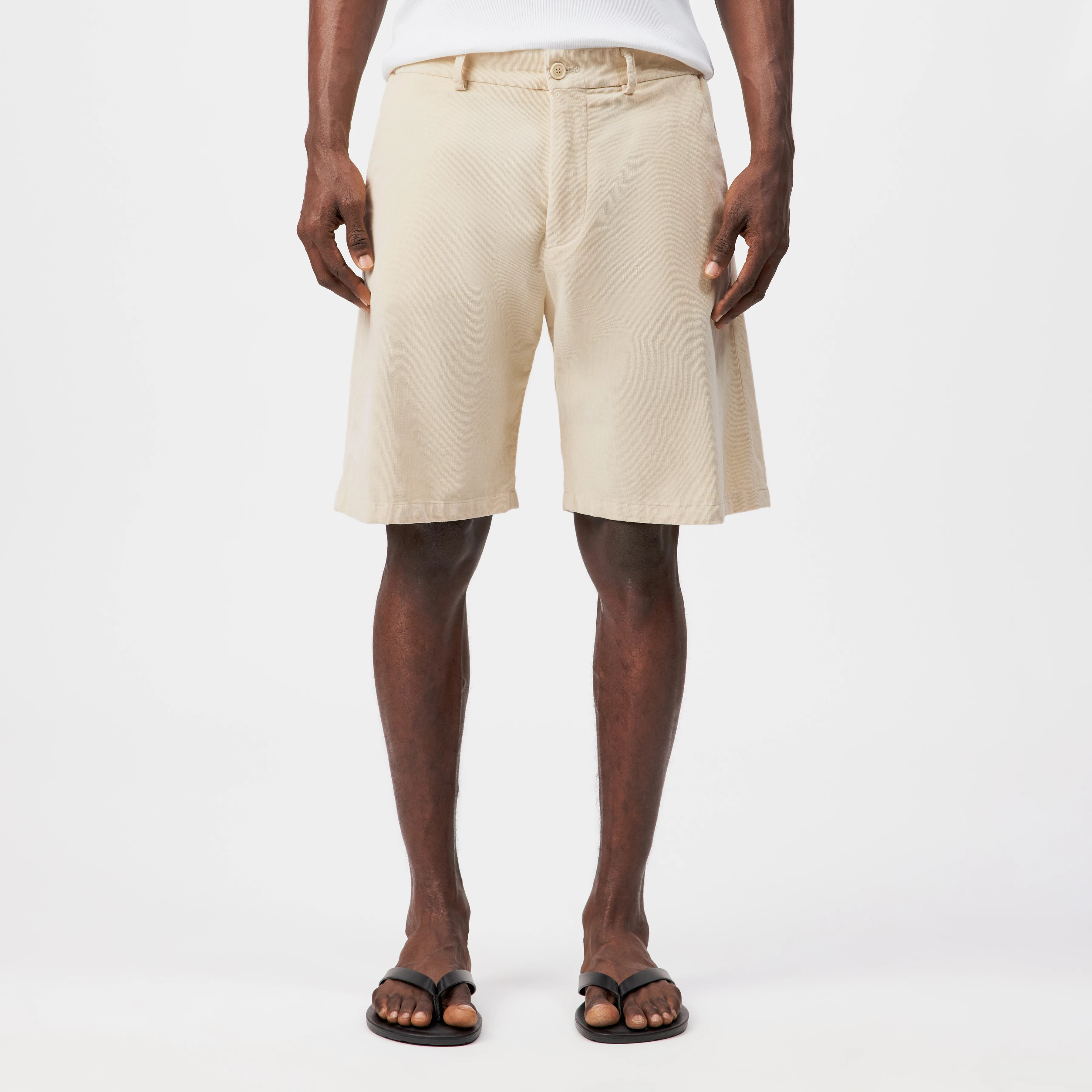 YASAN - Regular Fit Short in Cord - Herren - beige - Frontansicht