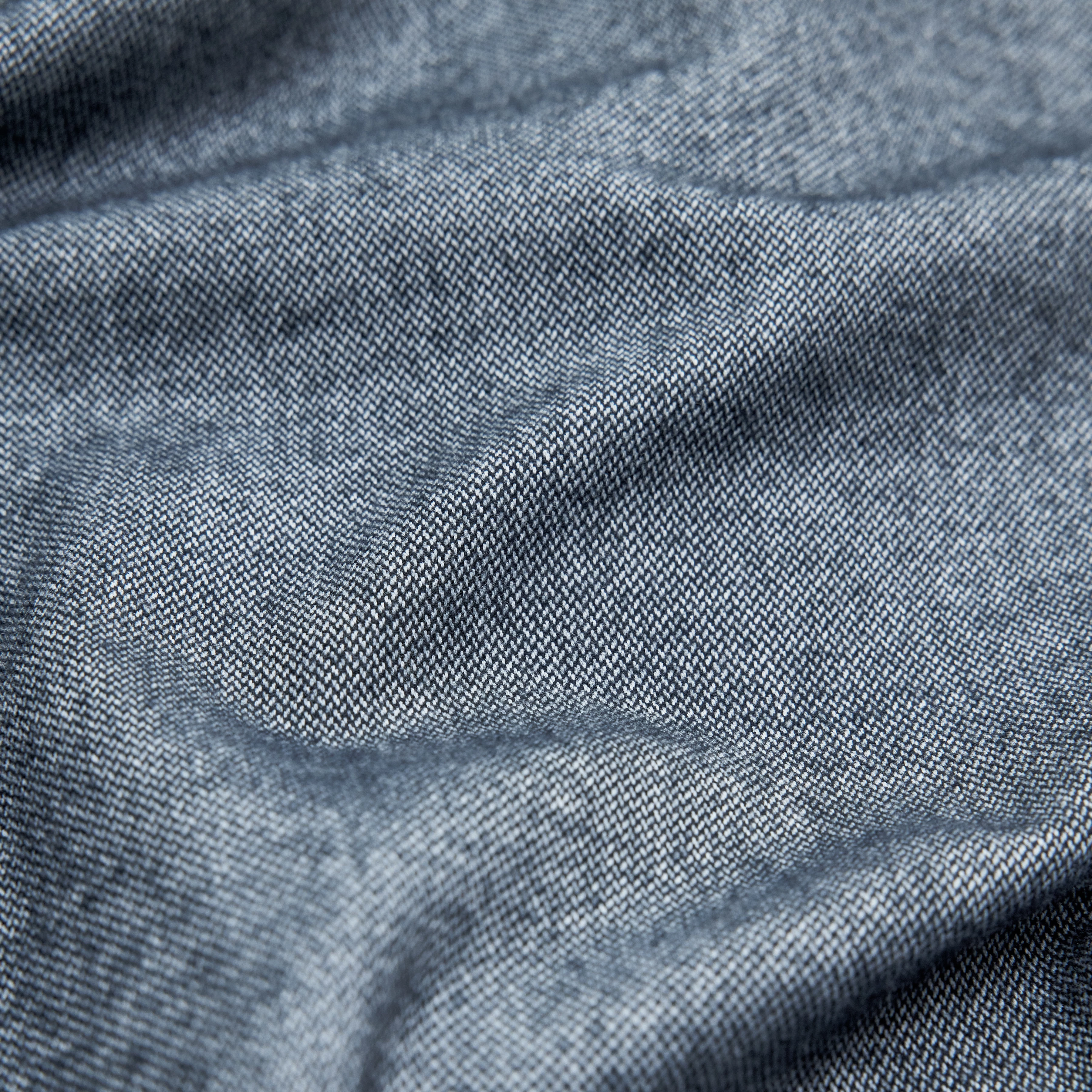 NOWEN_D - Work Wear Inspired Shirt in angerautem Flanell - Herren - blau - Materialbild (B2C)