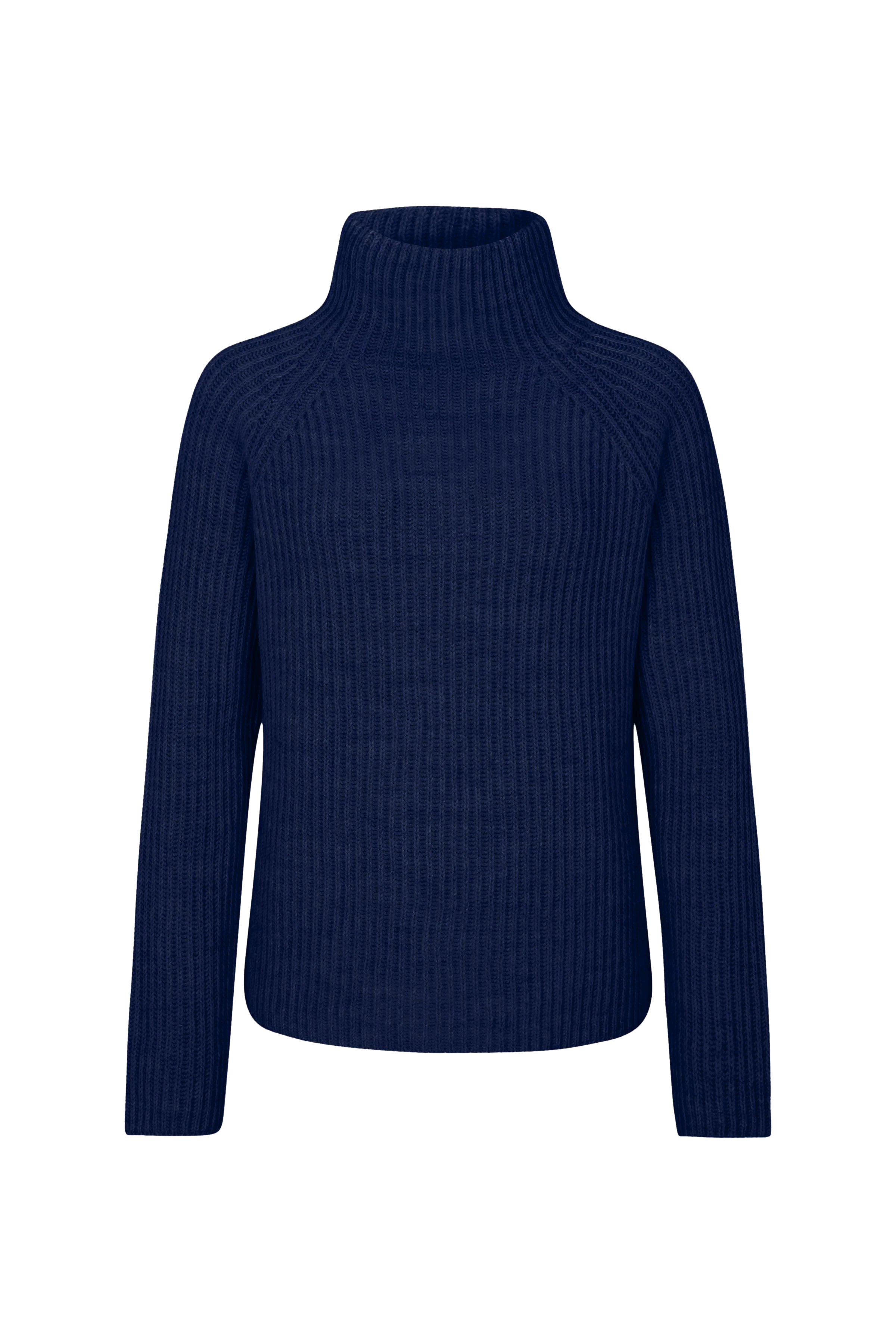 ARWEN - coltrui in alpacawolmix - dames - blauw - Freisteller Frontansicht