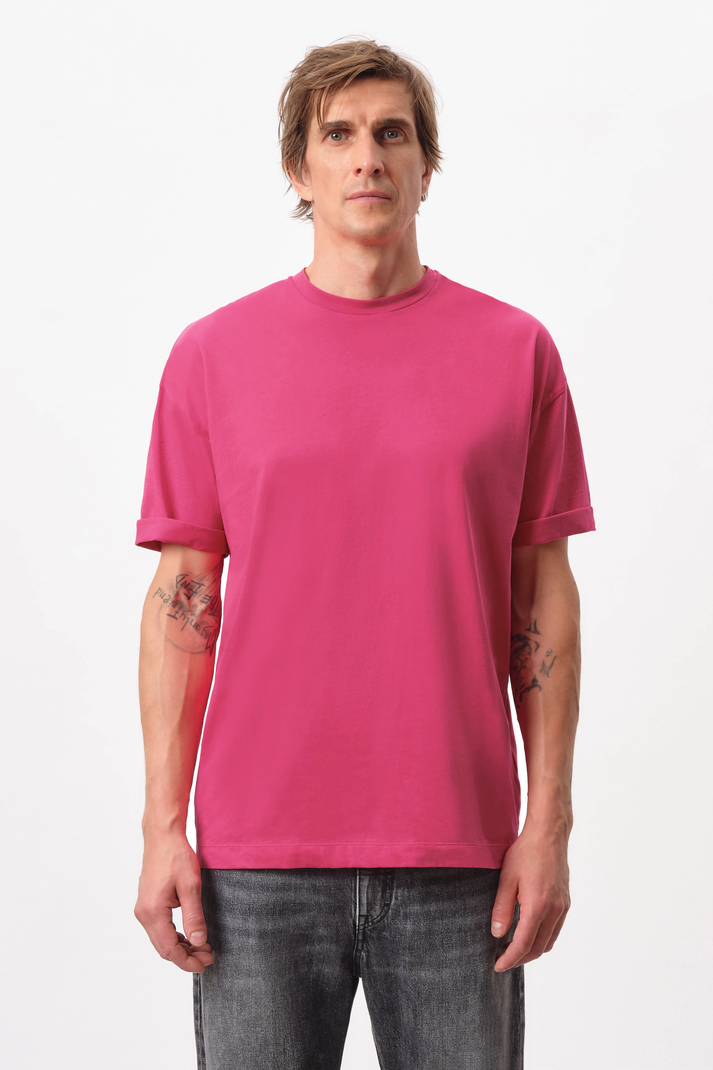 THILO - relaxed fit cotton T-Shirt - men - red - Frontansicht