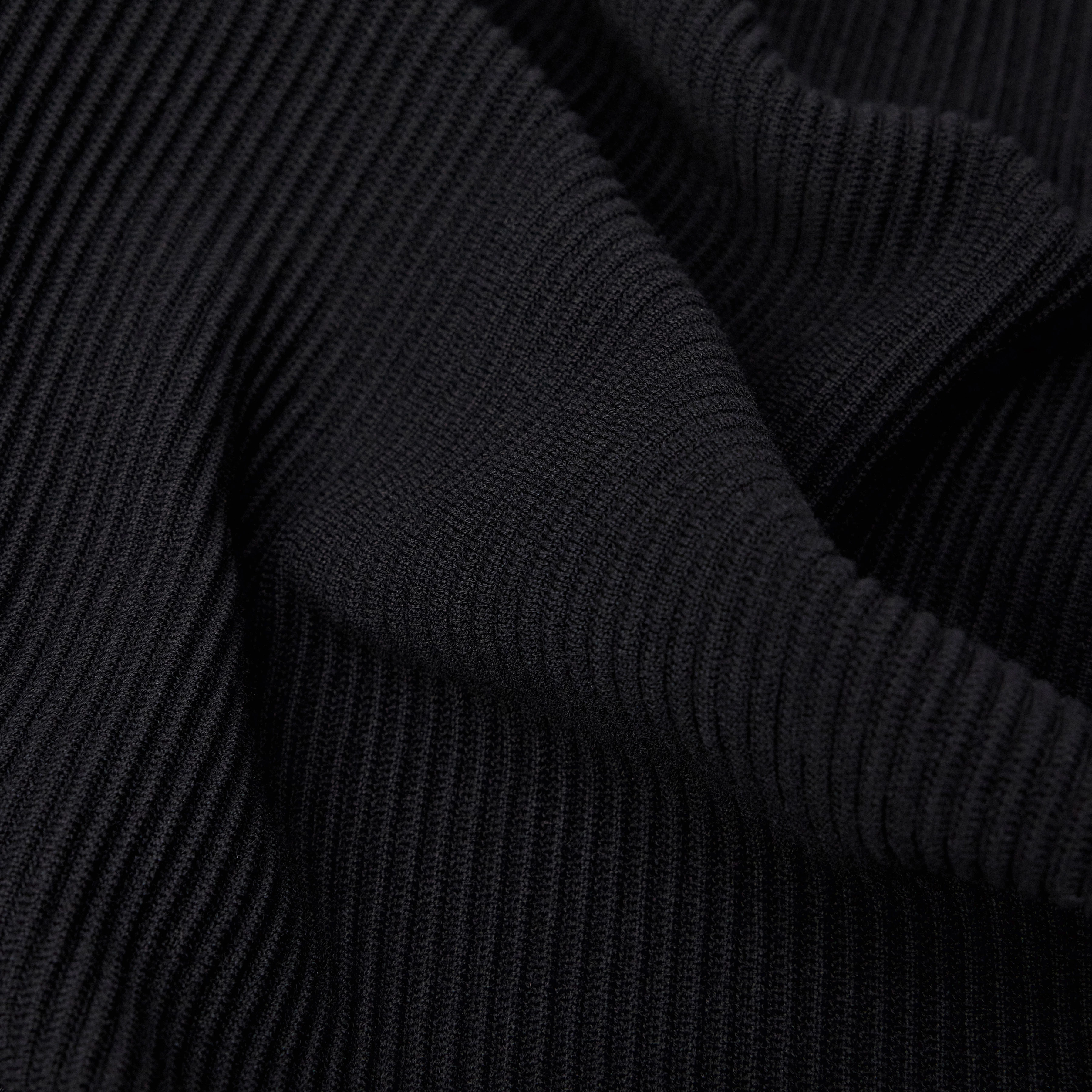 PHILOMENIA - Strick-Blouson in Baumwollstruktur - Damen - schwarz - Materialbild (B2C)