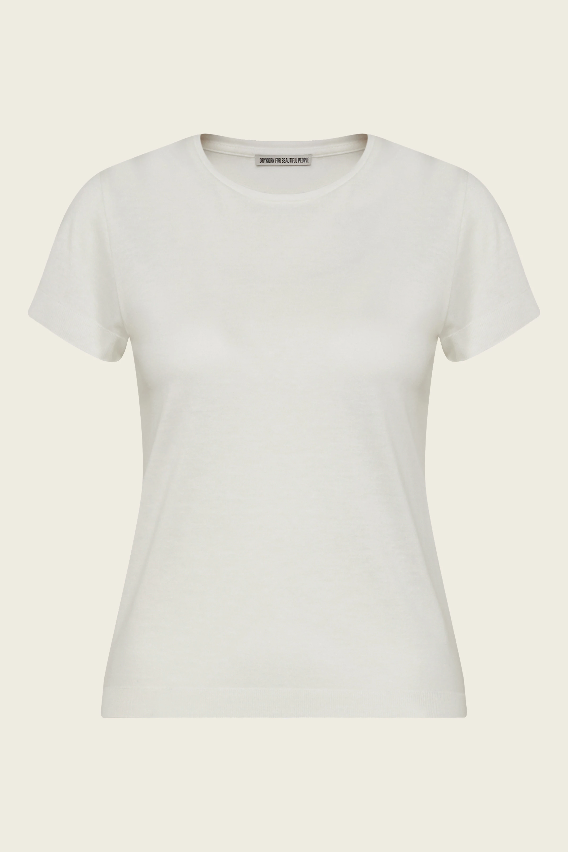 KOALE - T-shirt in cotton jersey - women - off white - Freisteller Frontansicht
