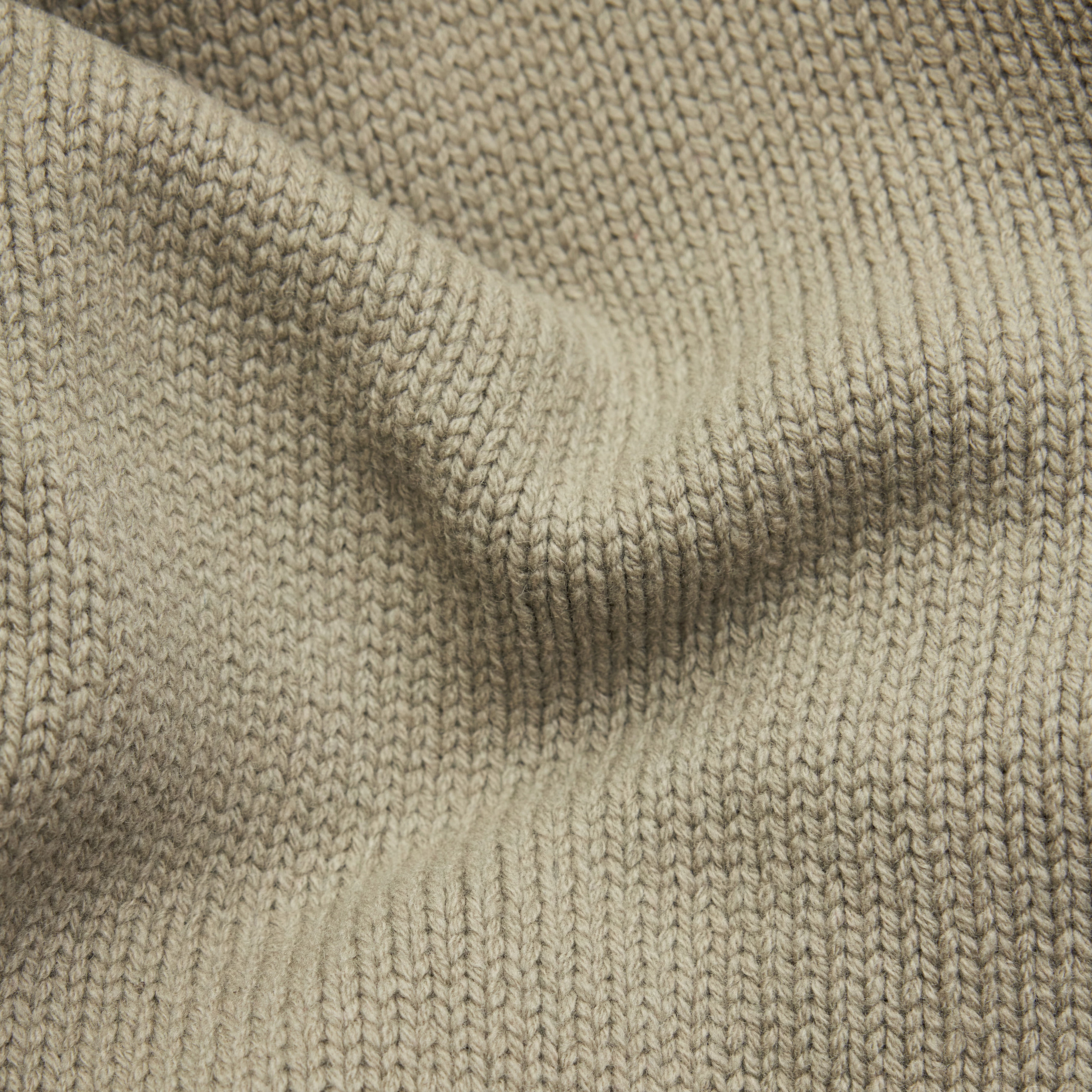 TEDMOND - Strickovershirt in Lammwolle - Herren - grün - Materialbild (B2C)