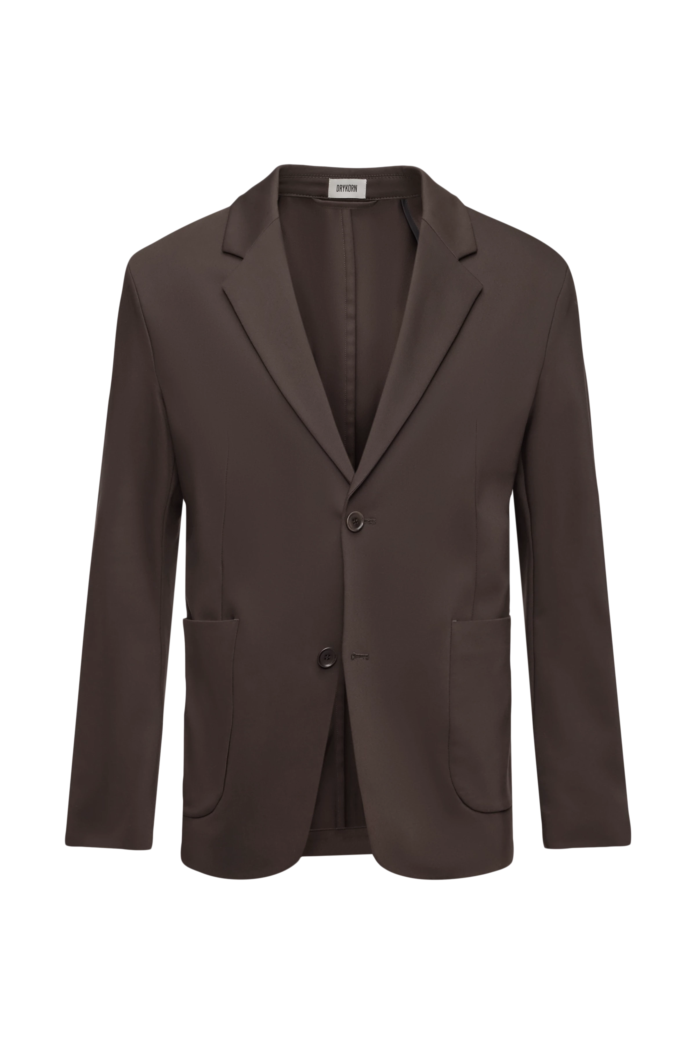 MARLS - Einreihiges Sakko in Technostretch-Satin - Herren - braun - Freisteller Frontansicht