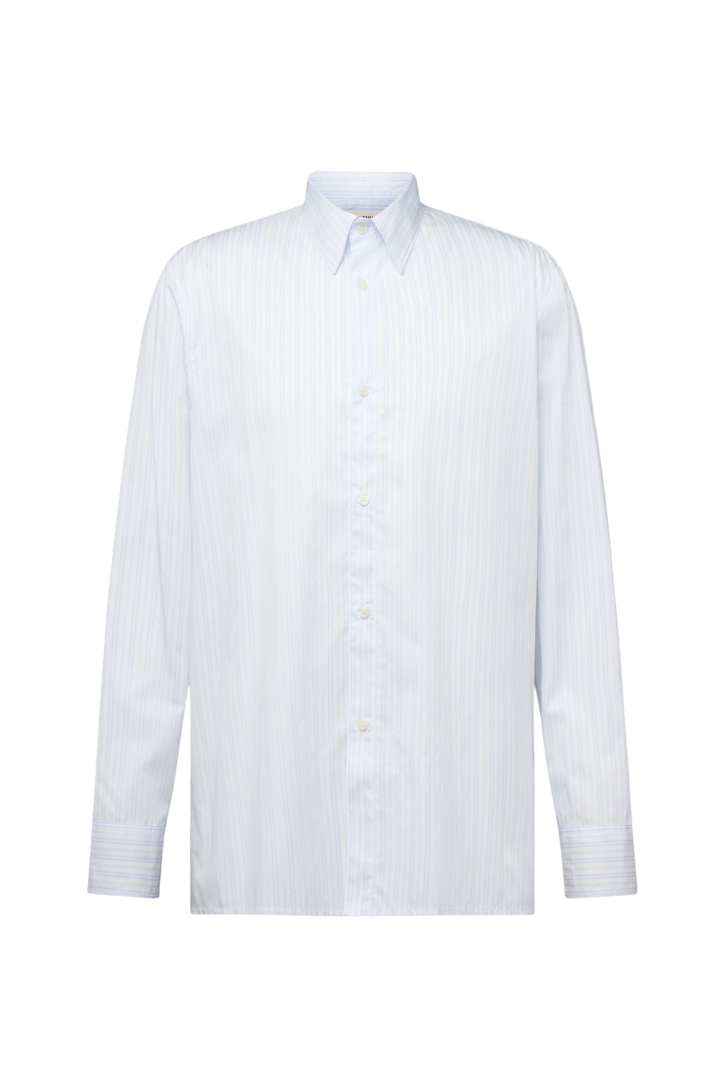 GAUNT - Classic long-sleeve shirt in pure cotton - men - white - Freisteller Frontansicht