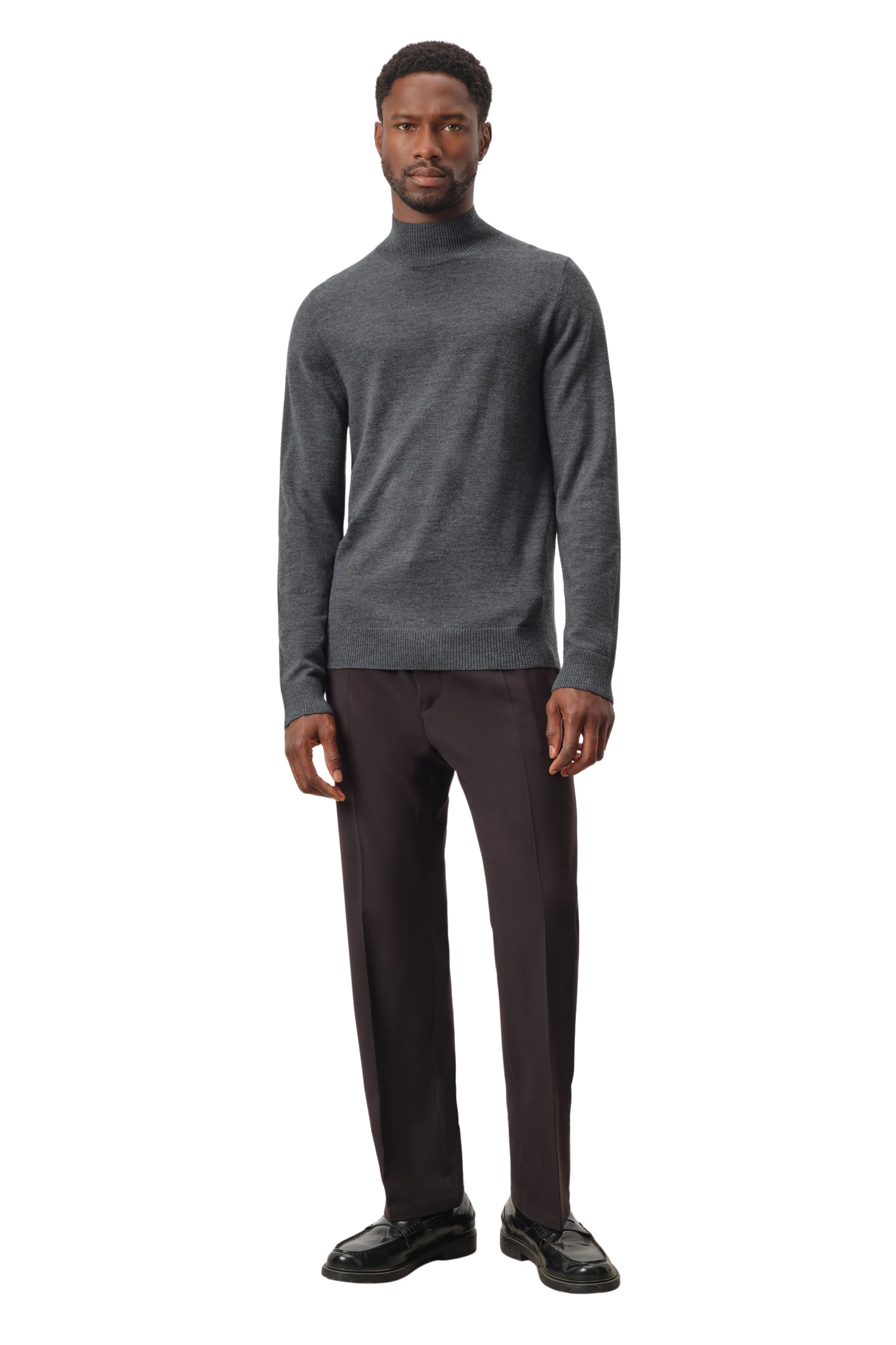 Men knit sweater WATSON in grey from DRYKORN Men knit sweater WATSON in grey from DRYKORN