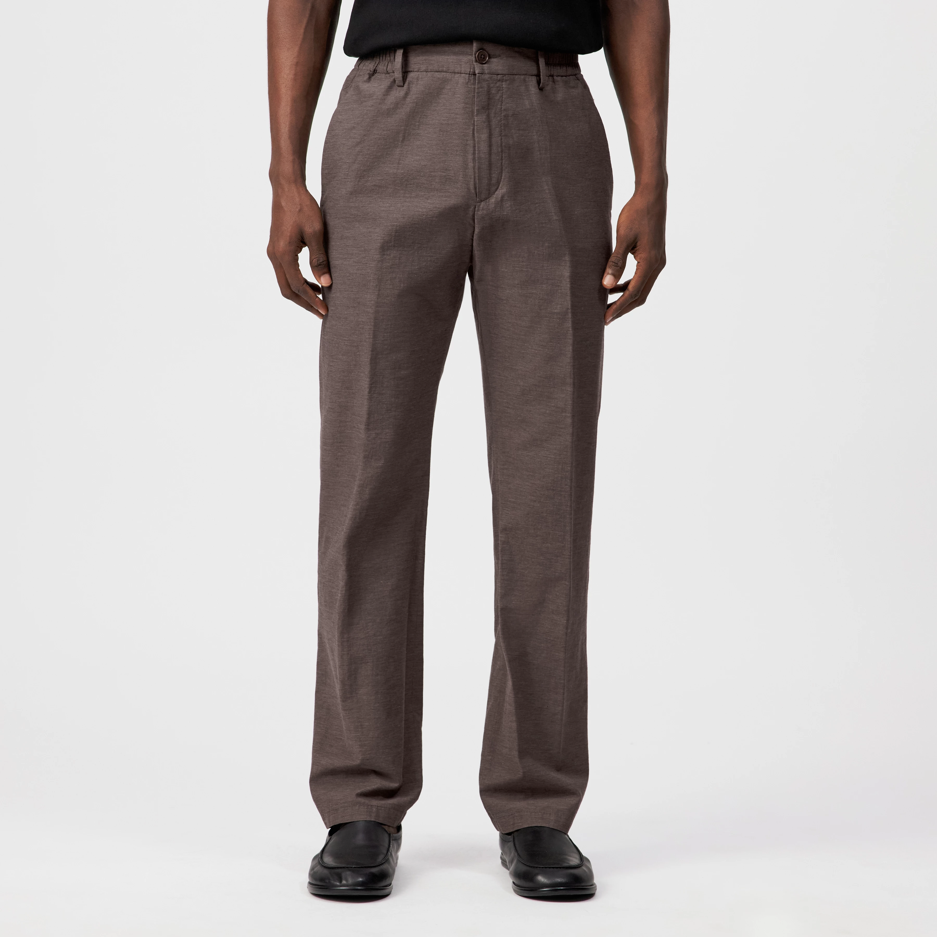 GARONA_B - Casual chino in cotton blend - men - brown - Frontansicht