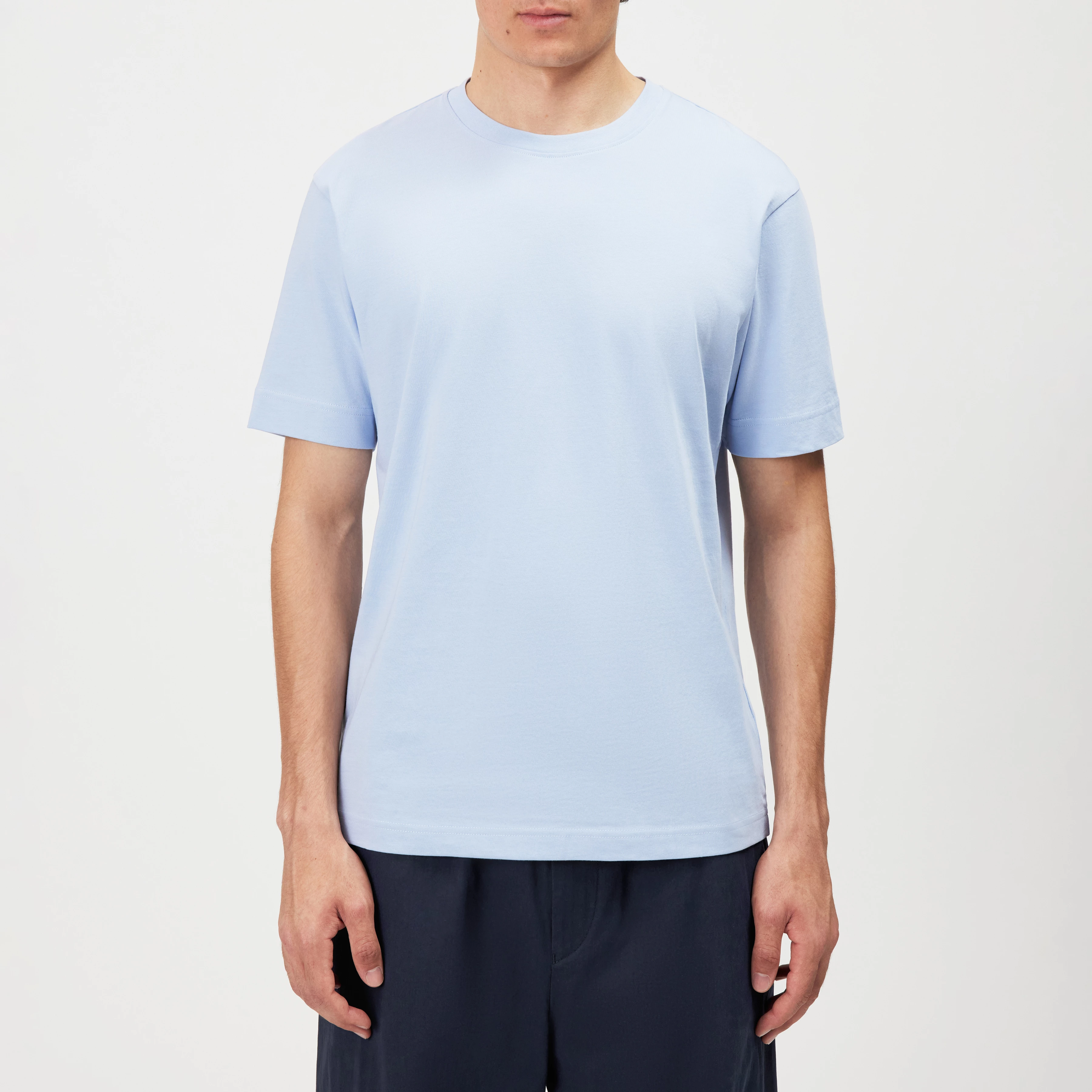 RAPHAEL - T-shirt in pure cotton - men - blue - Frontansicht