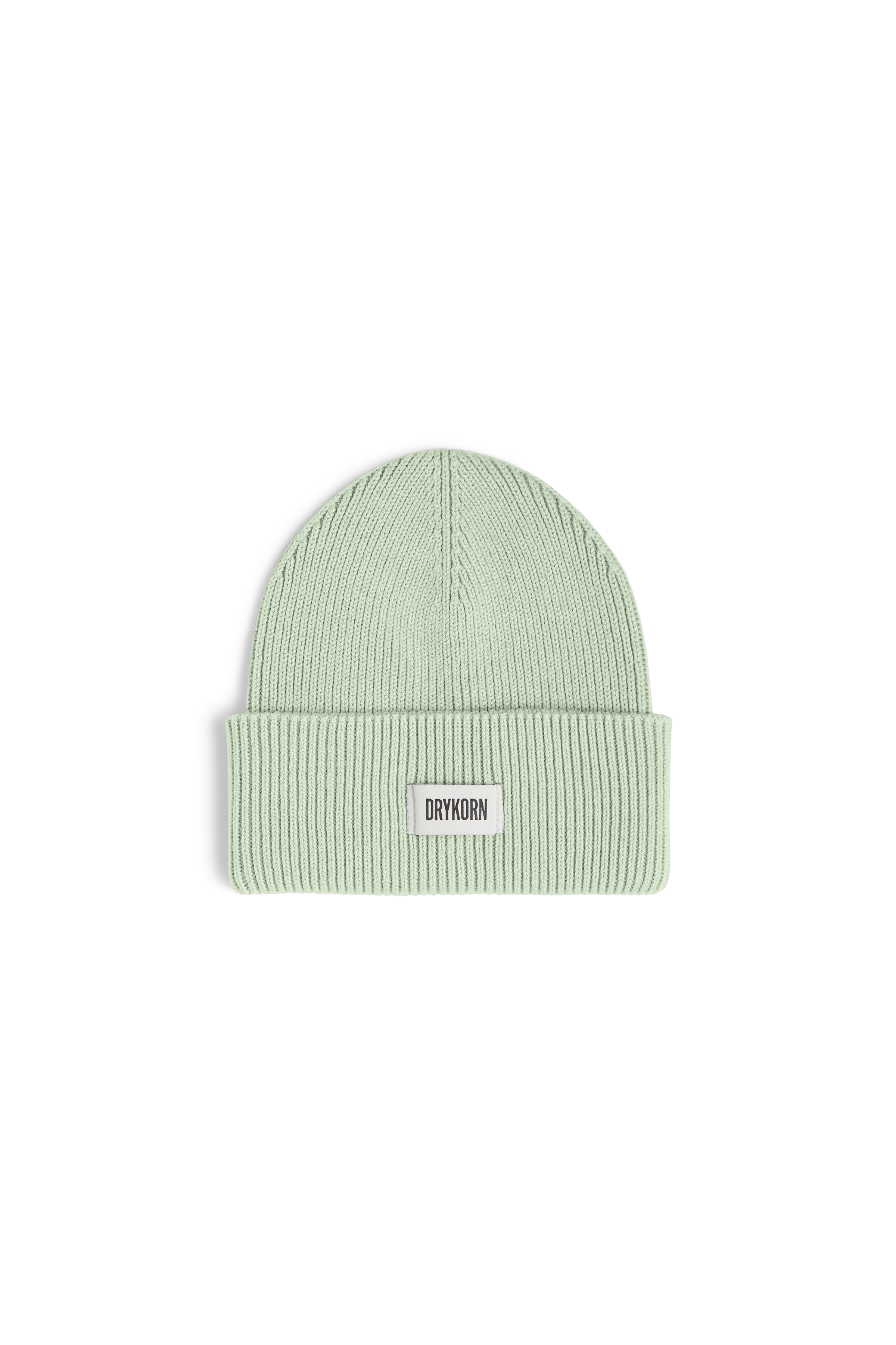 LOAH_3 - Beanie in Baumwoll-Mix - Unisex - grün - Freisteller Frontansicht