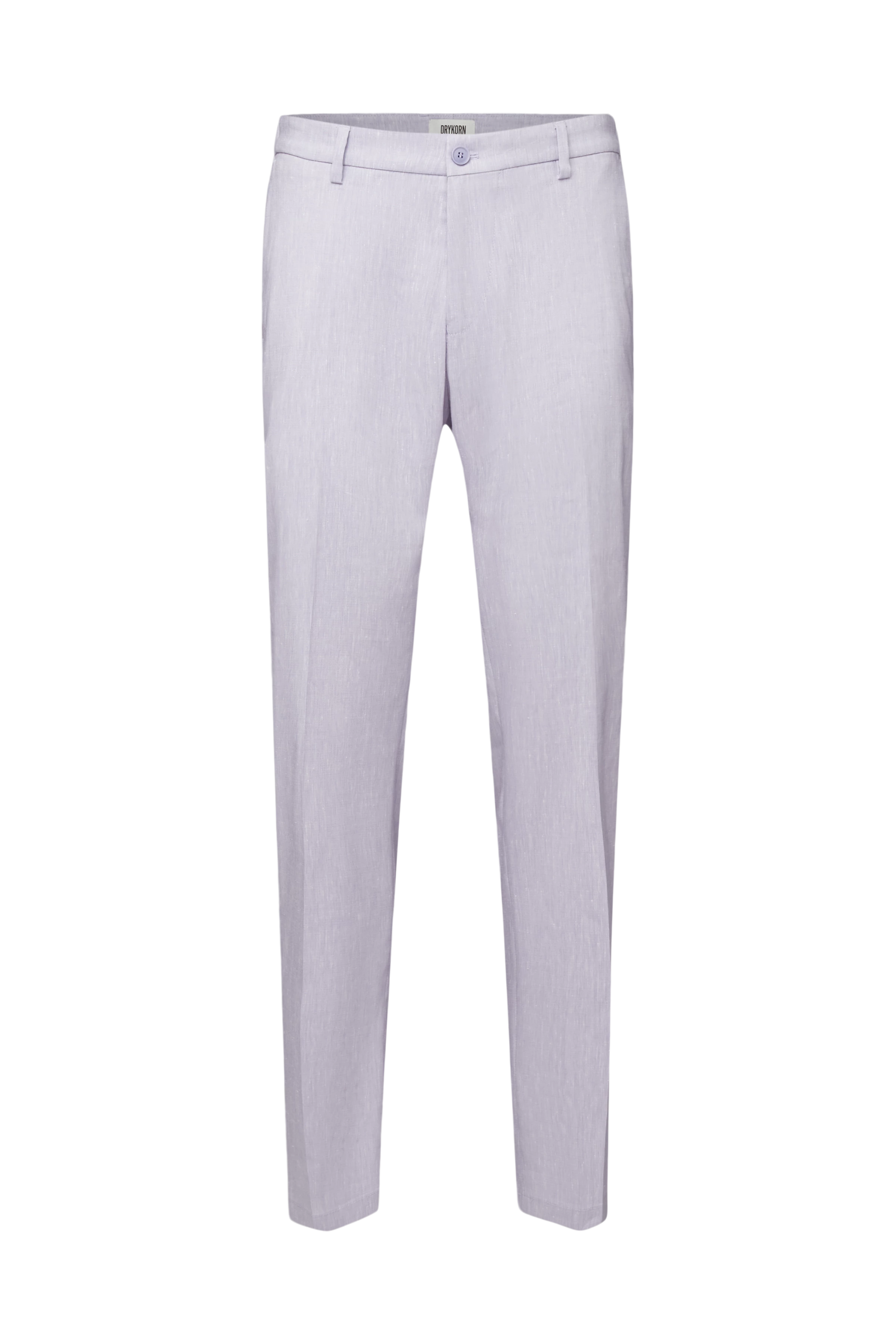 AJEND_RGLR - Gekonfekteerde broek in linnenmix - heren - purper - Freisteller Frontansicht