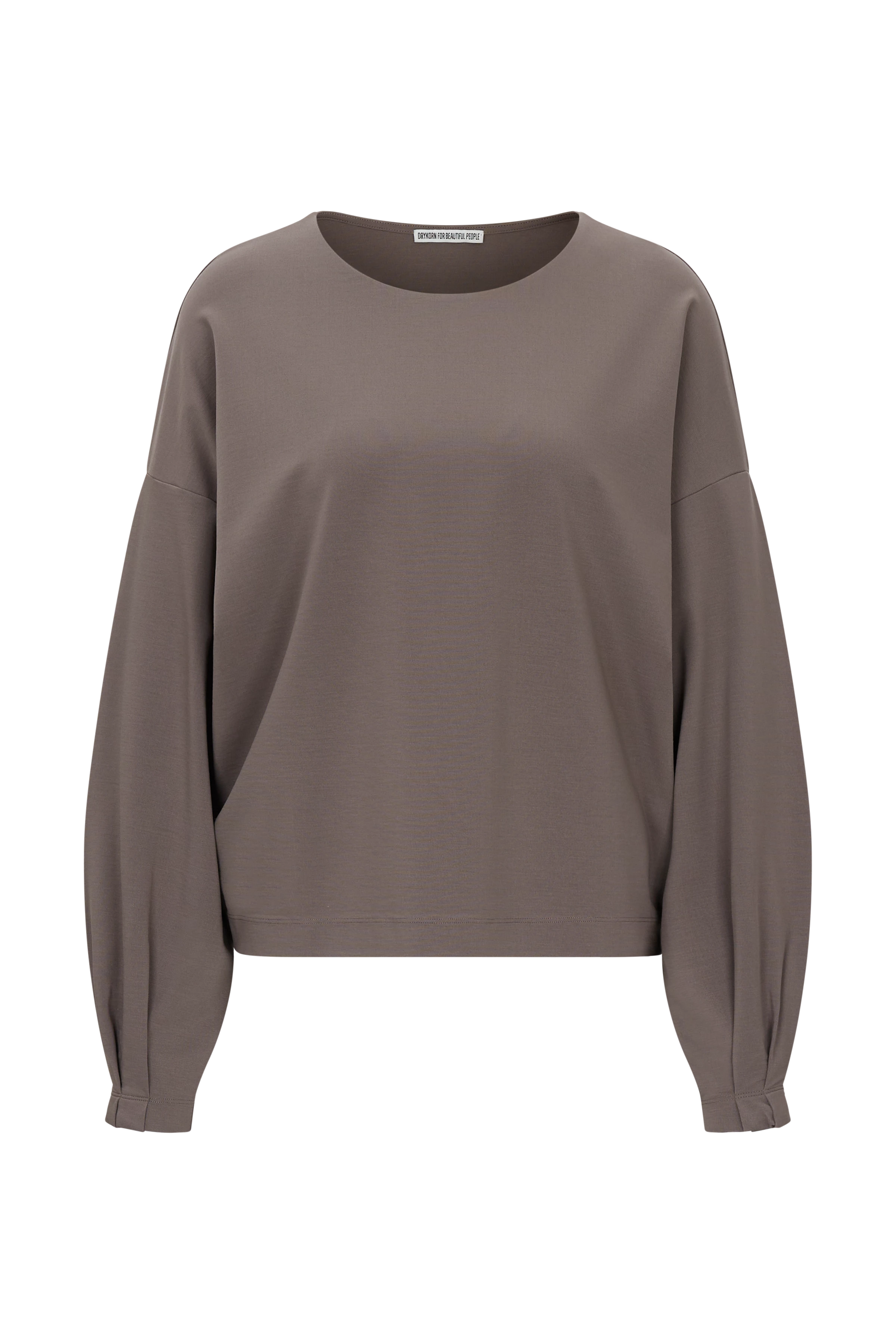 GADESSY - Longsleeve in Lyocell-Mix - Damen - braun - Freisteller Frontansicht