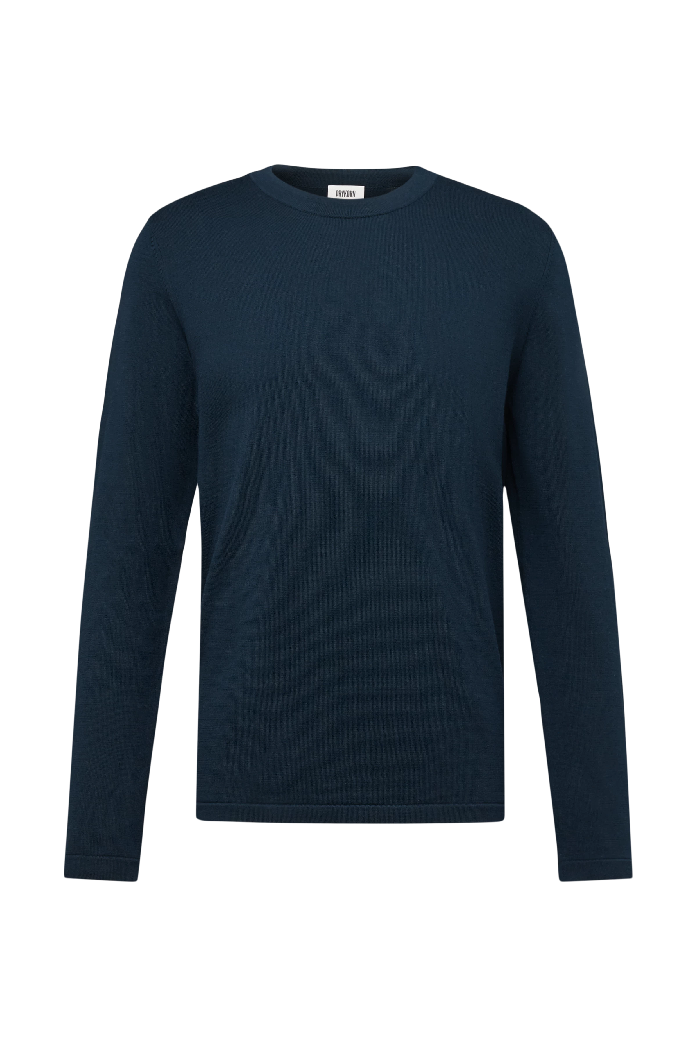 IRMINO - Long sleeve in pure cotton - men - blue - Freisteller Frontansicht