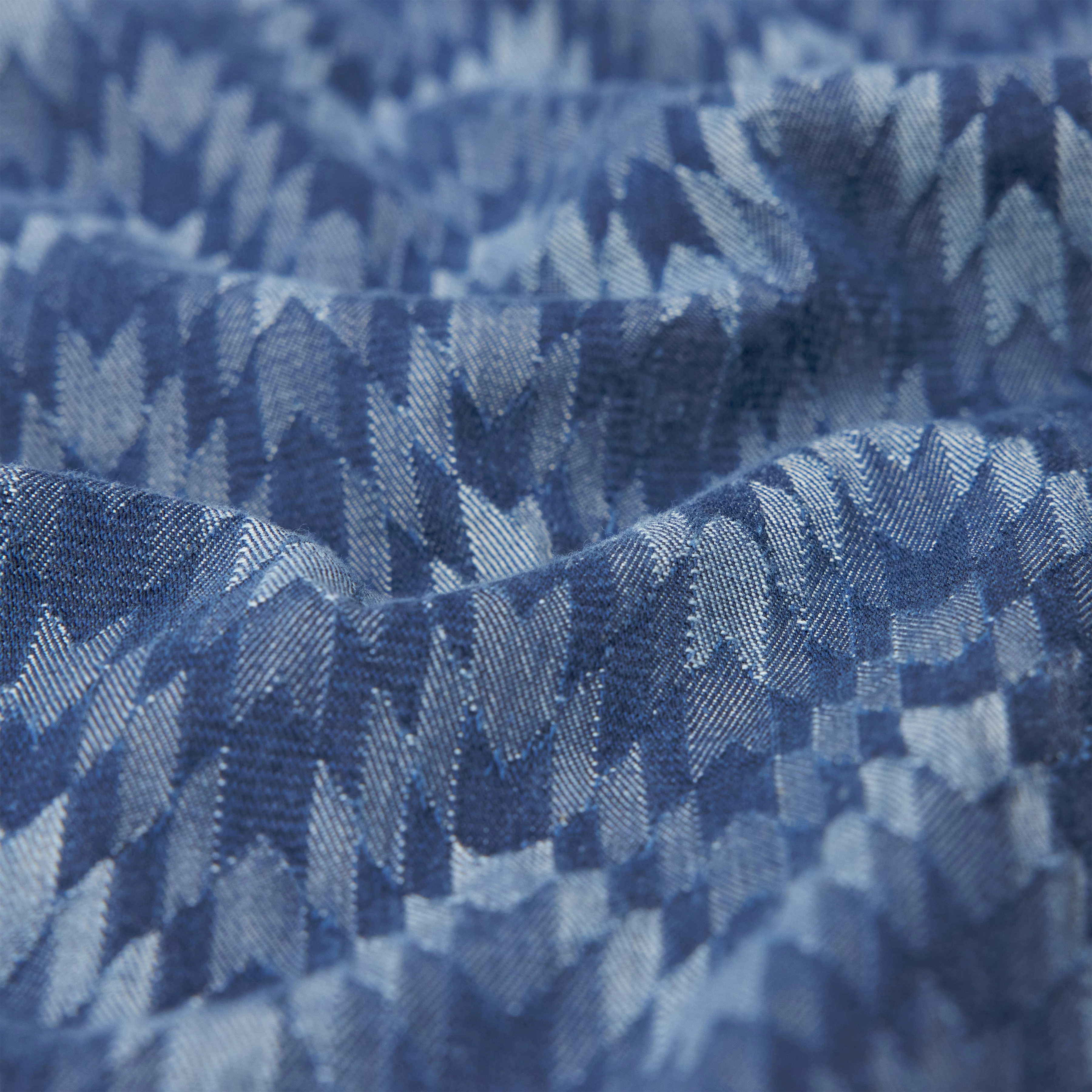 LIJAS - Overshirt mit Brusttasche in Denim - Herren - blau - Materialbild (B2C)