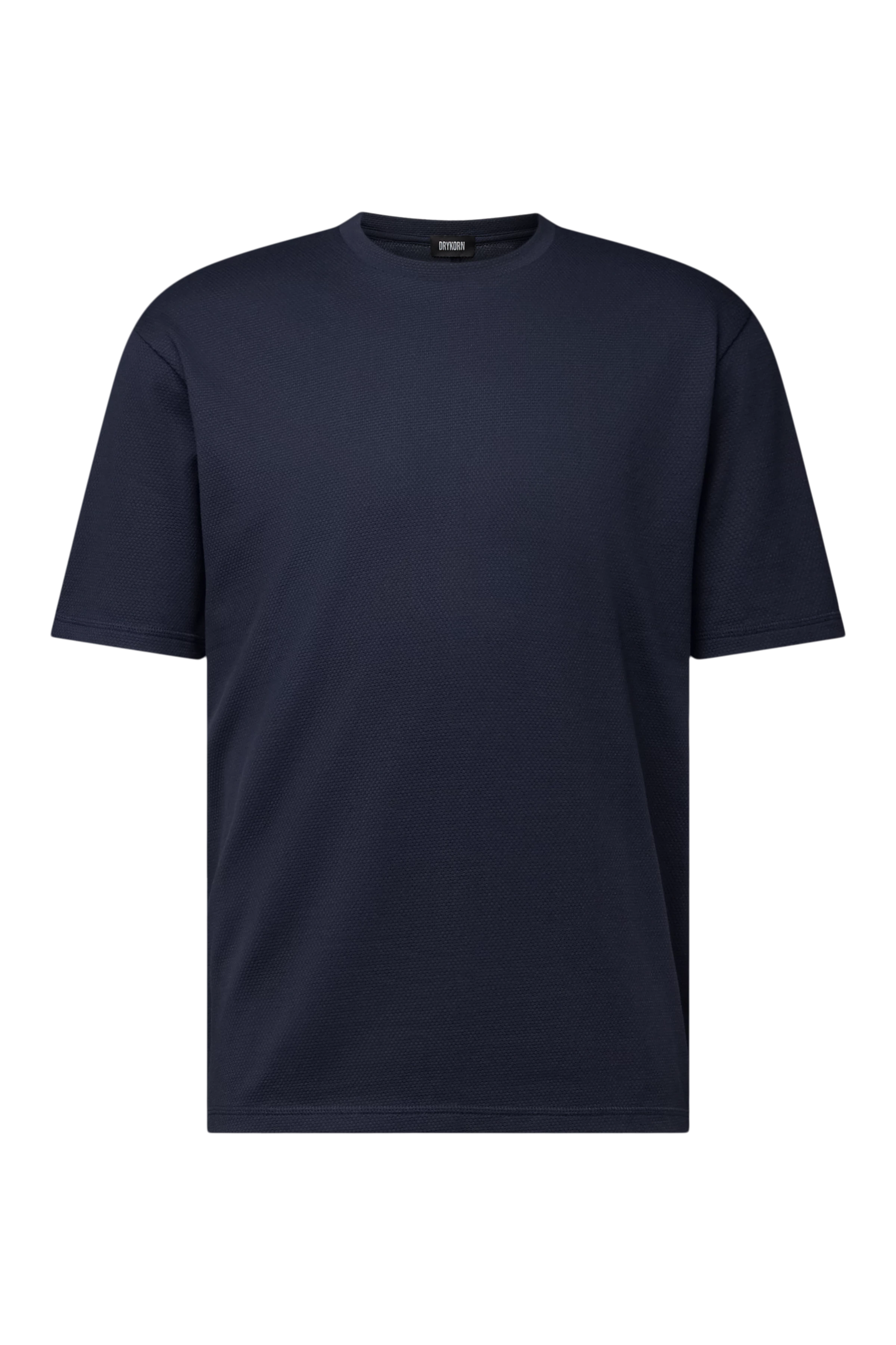 ERICKO - Regular Fit Cotton Blend T-Shirt - men - blue - Freisteller Frontansicht