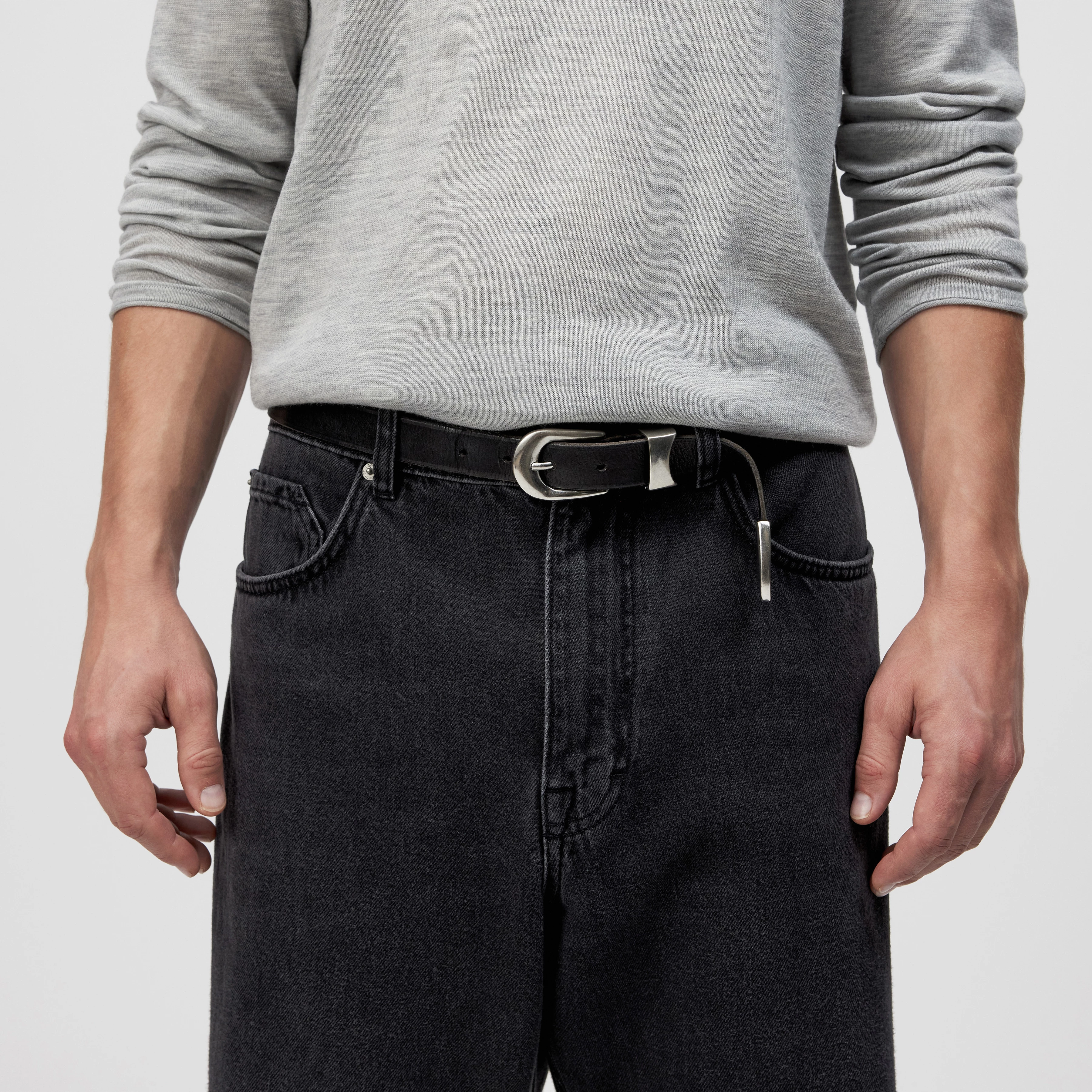 JOKO - Gürtel in Leder - Unisex - schwarz - Rückansicht