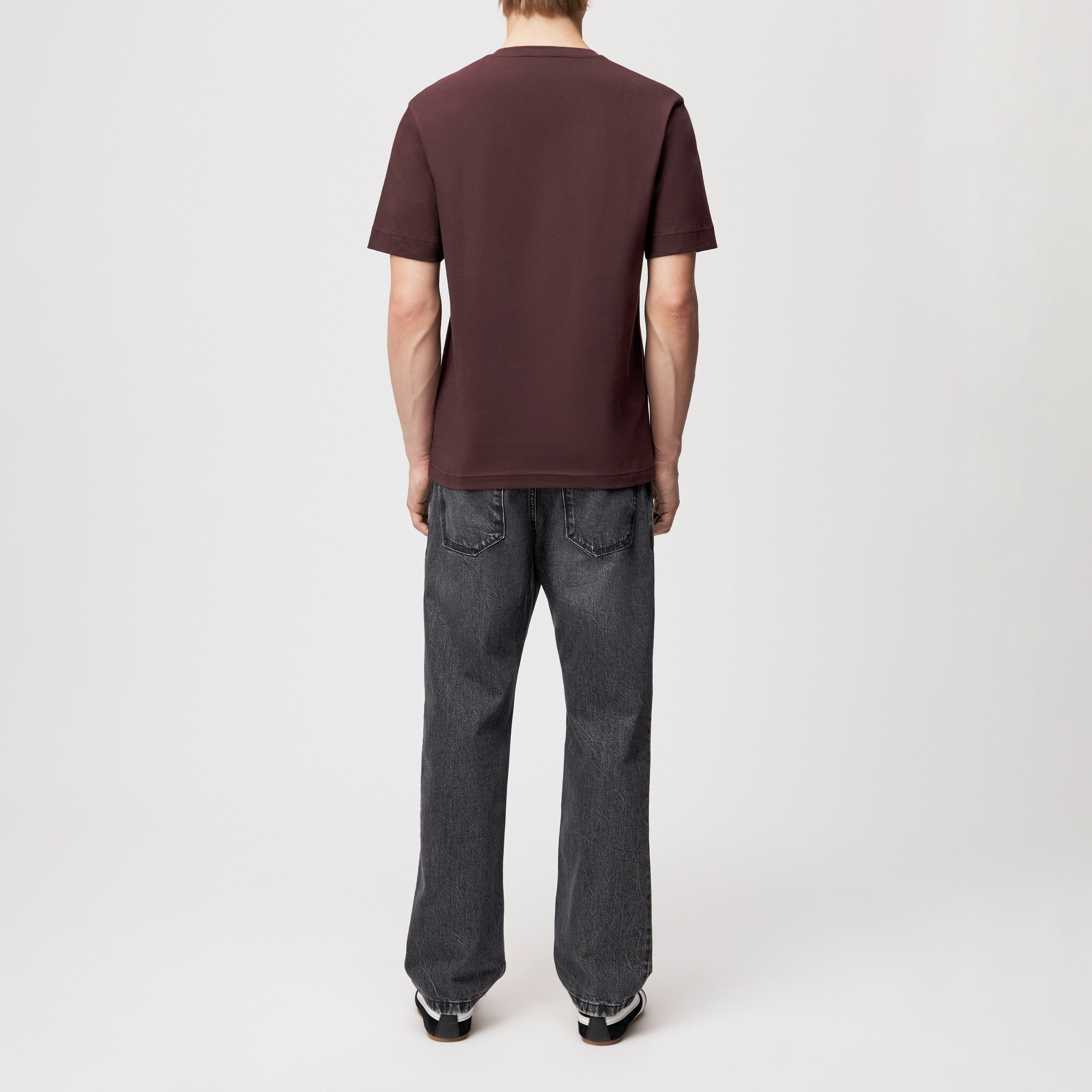 RAPHAEL - T-Shirt in reiner Baumwolle - Herren - rot - Rückansicht