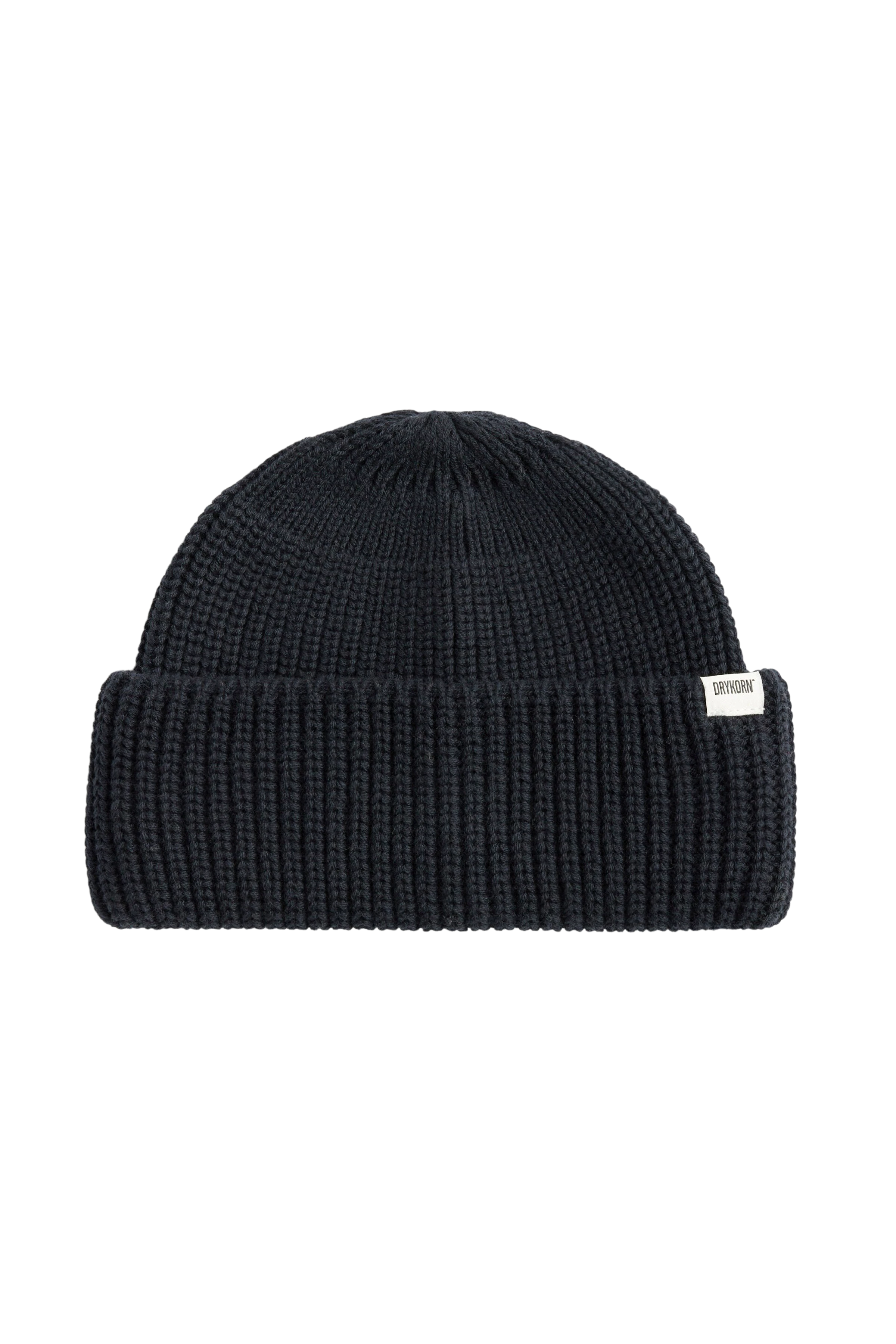 RIMANO - Beanie in cotton blend - unisex - Natural Aluminium - Freisteller Frontansicht