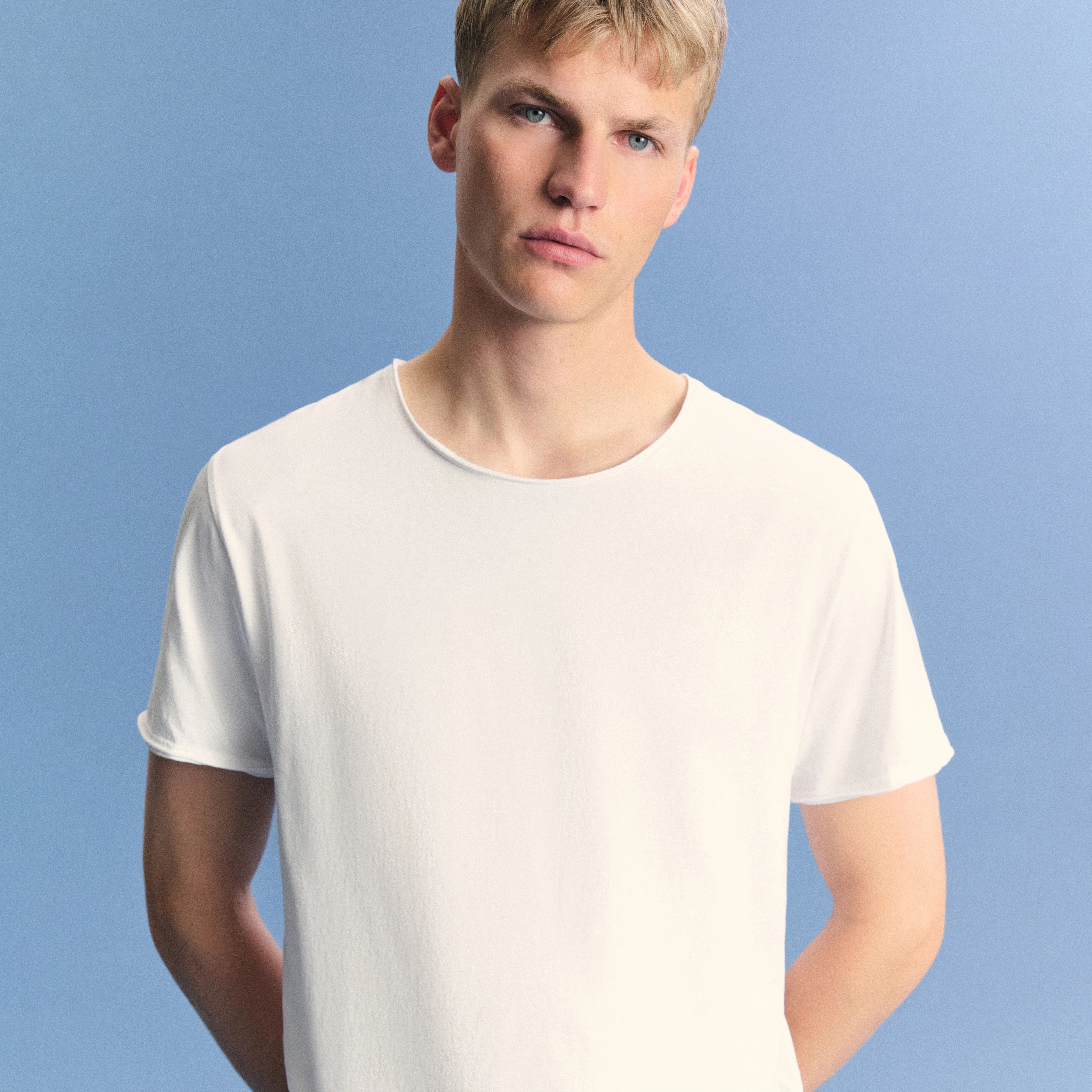 KENDRICK - Lockeres T-Shirt in cleaner Baumwolle - Herren - off white