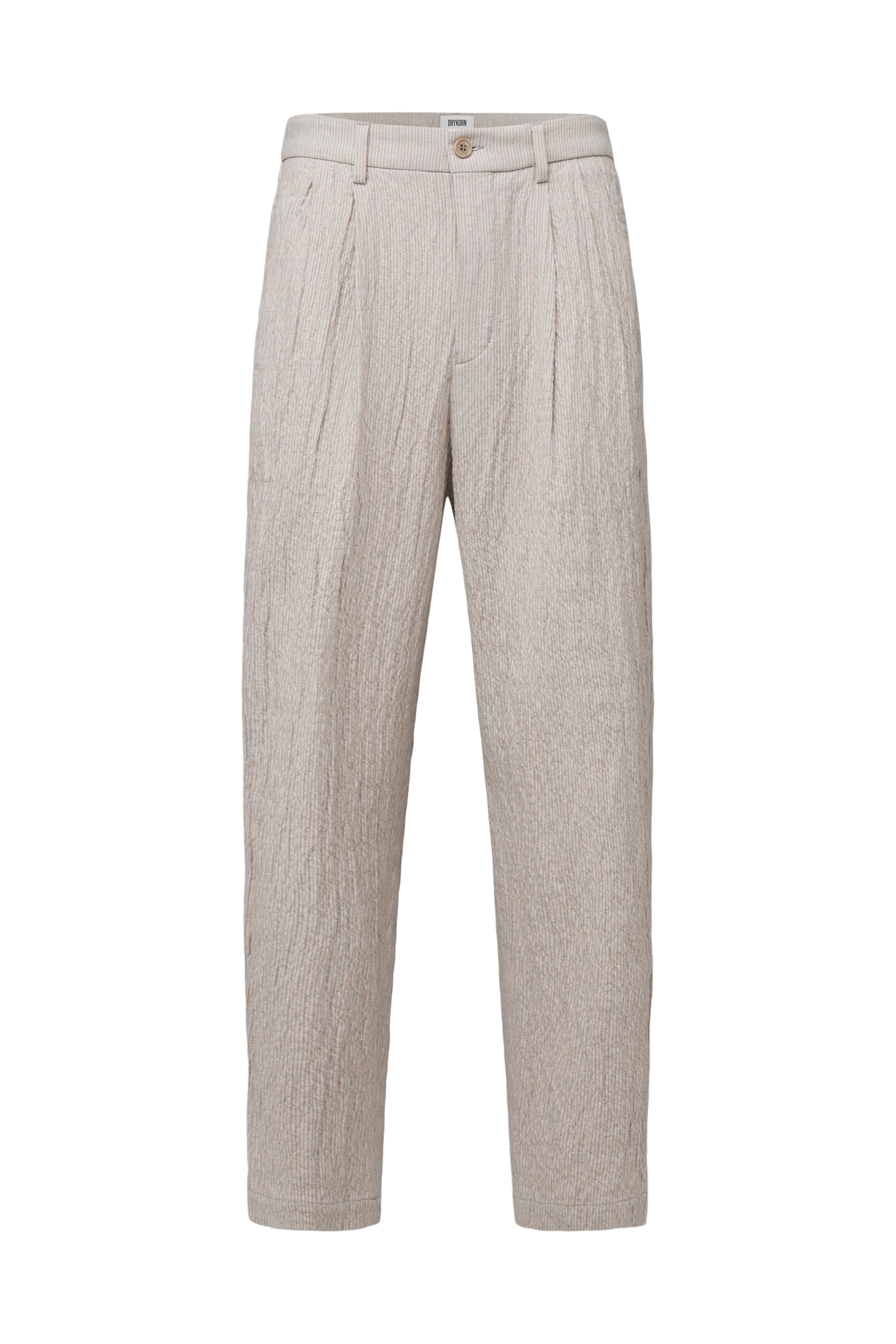 MARYKO - Tailored trousers in cotton blend - men - beige - Freisteller Frontansicht