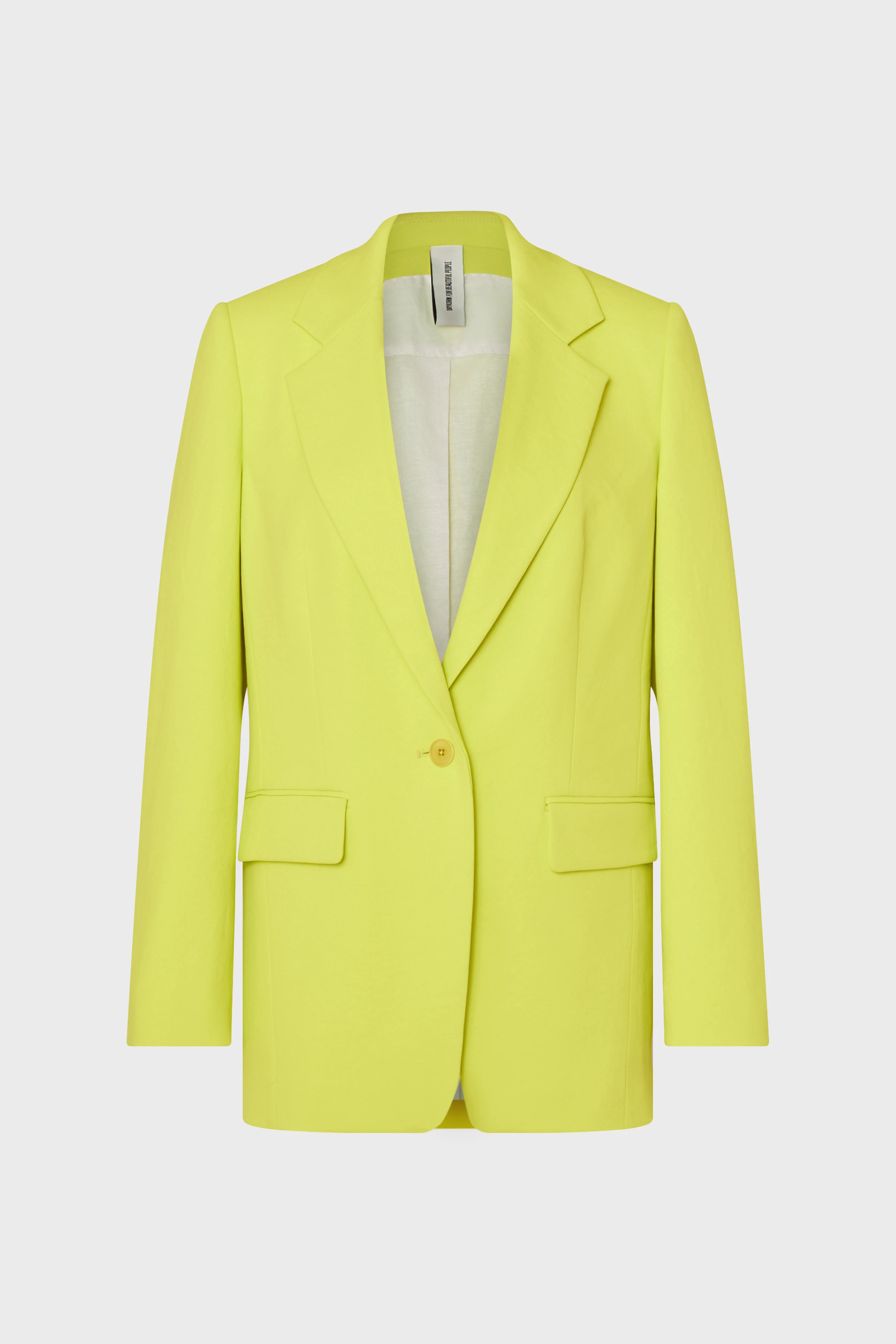 GLENDALE - Boyfriend Blazer aus Techno-Stretch - Damen - gelb - Freisteller Frontansicht