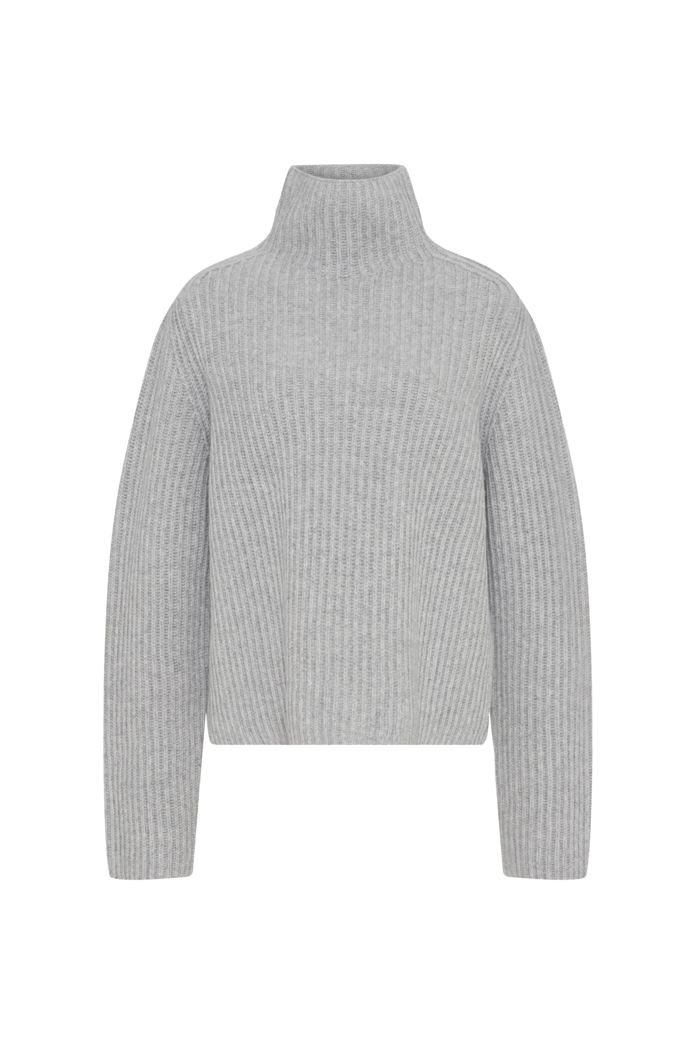 VARISA_2 - Coltrui in scheerwol - dames - grijs - Freisteller Frontansicht